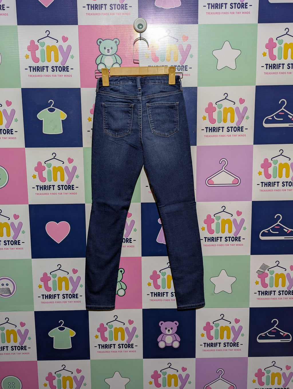 H&M Girls "Super Soft" Dark Wash Skinny Jeans - Size 140CM Estimated Age 9-10 Years AB2