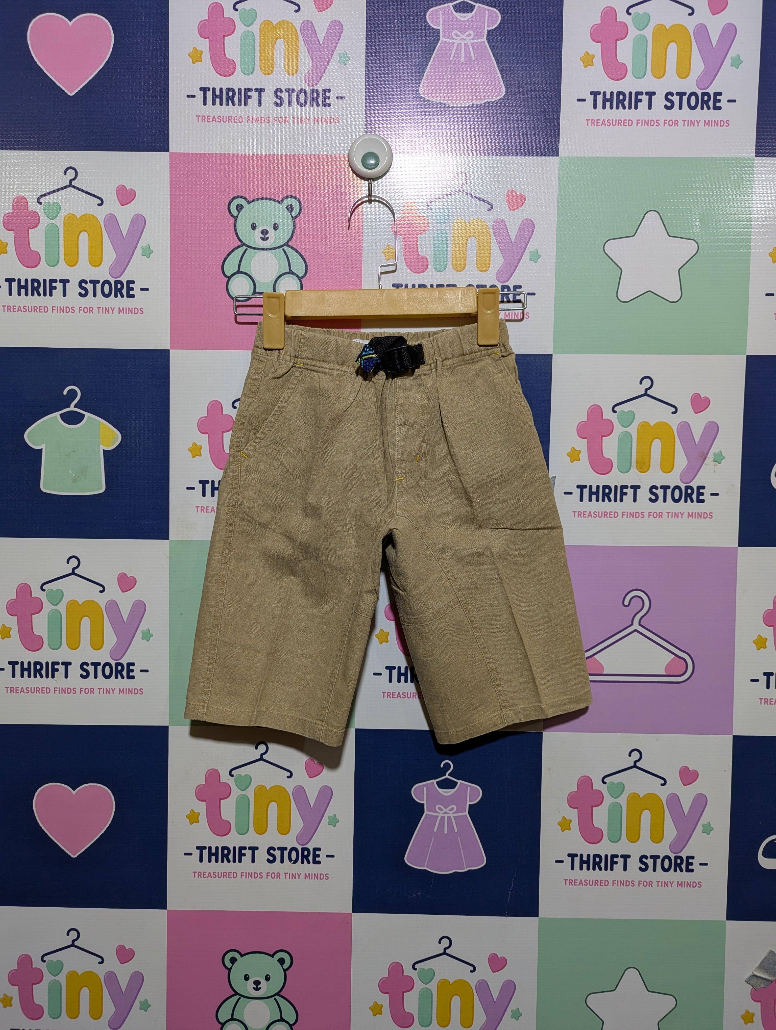 GLOBAL WORK Boys Khaki Utility Casual Shorts - Size XL (Estimated Age 9 to 10 Years) AB2