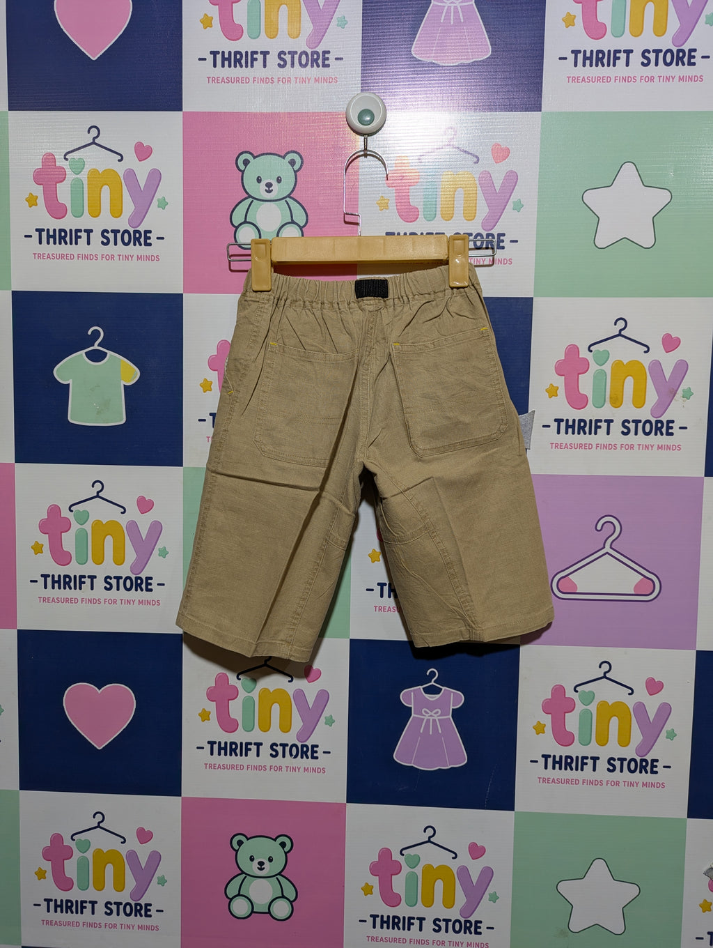 GLOBAL WORK Boys Khaki Utility Casual Shorts - Size XL (Estimated Age 9 to 10 Years) AB2