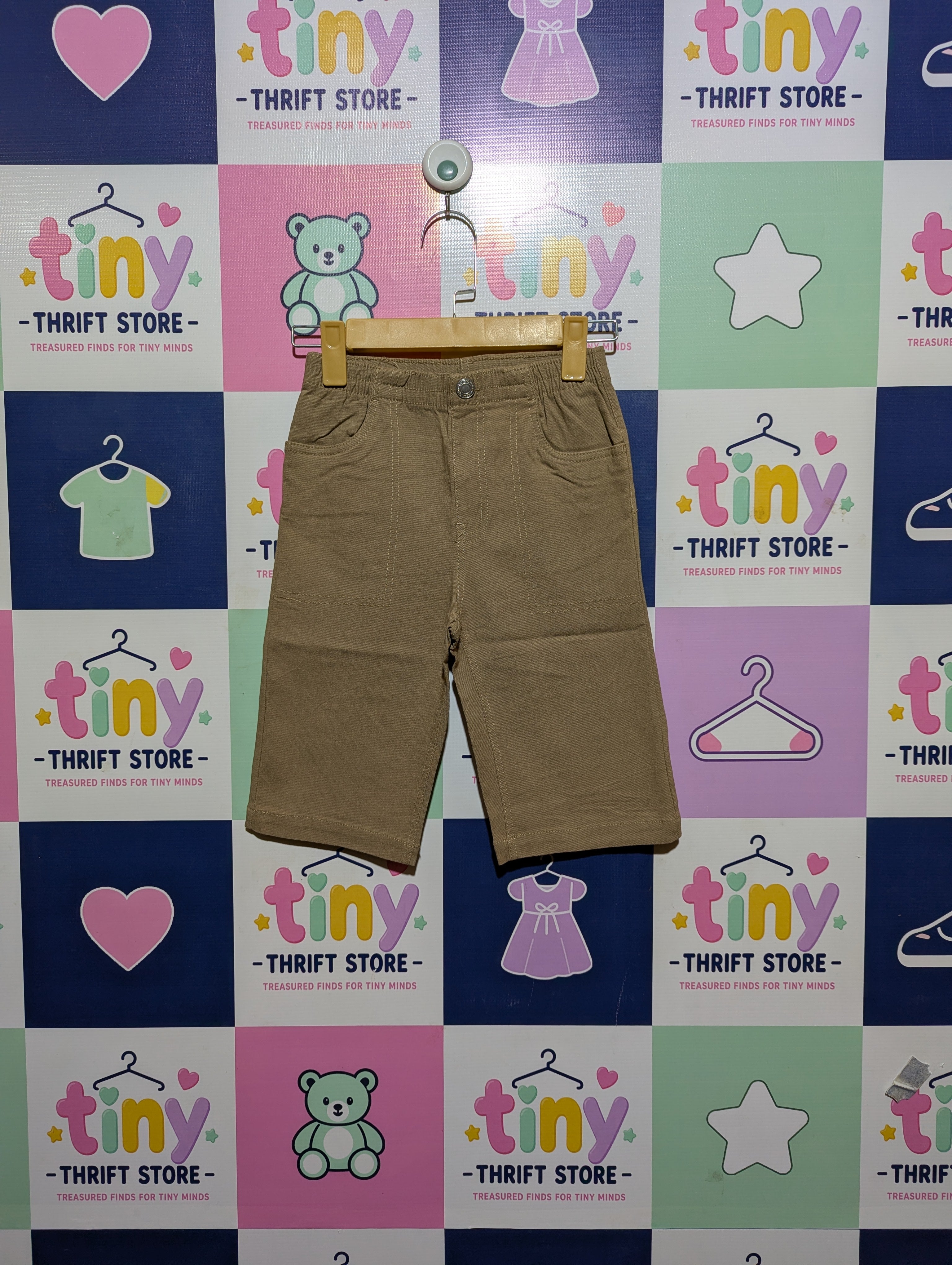 Boys Tan Casual Pull-On Shorts - Size 140 (Estimated Age 9-10 Years) AB2