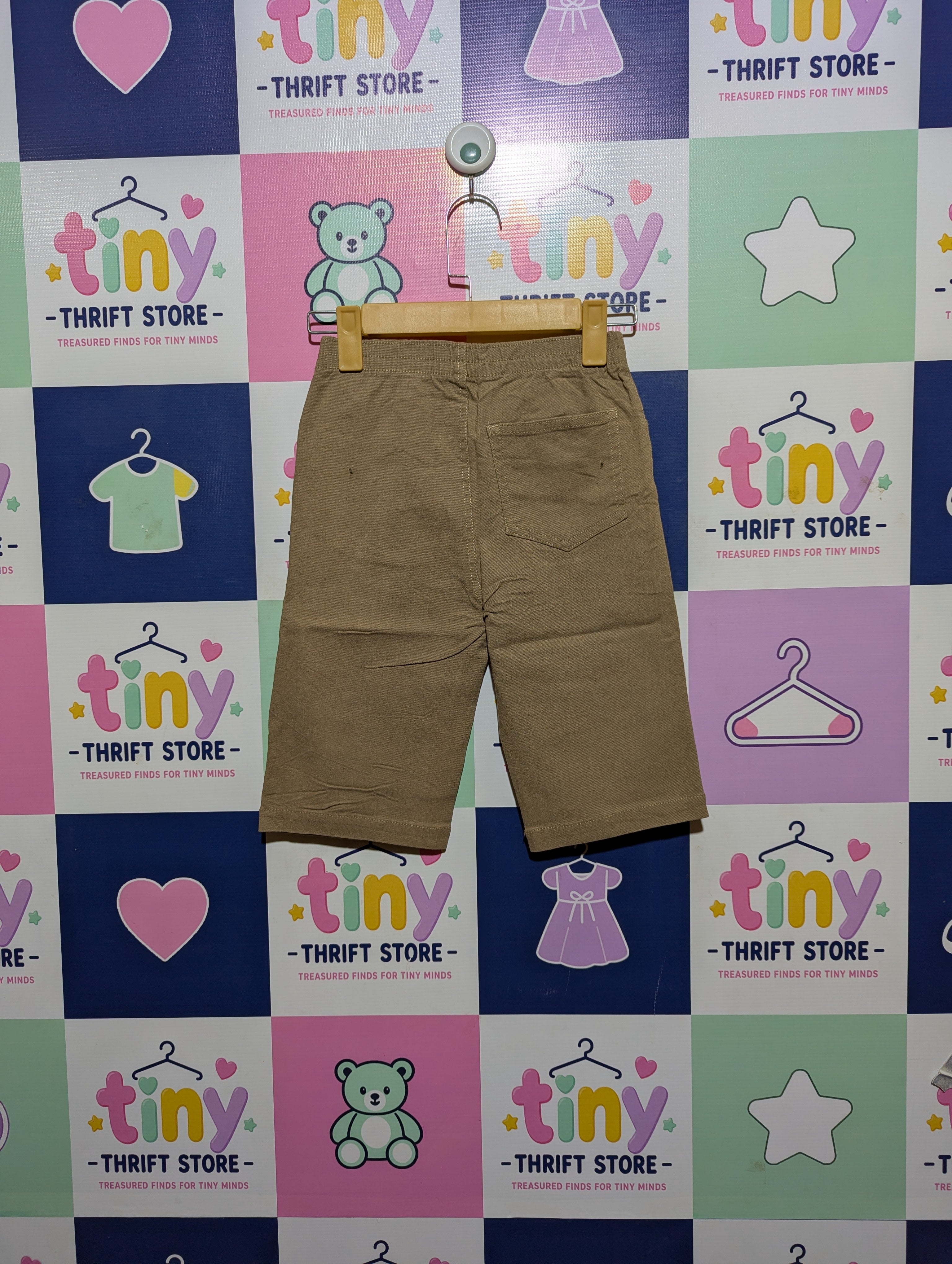 Boys Tan Casual Pull-On Shorts - Size 140 (Estimated Age 9-10 Years) AB2