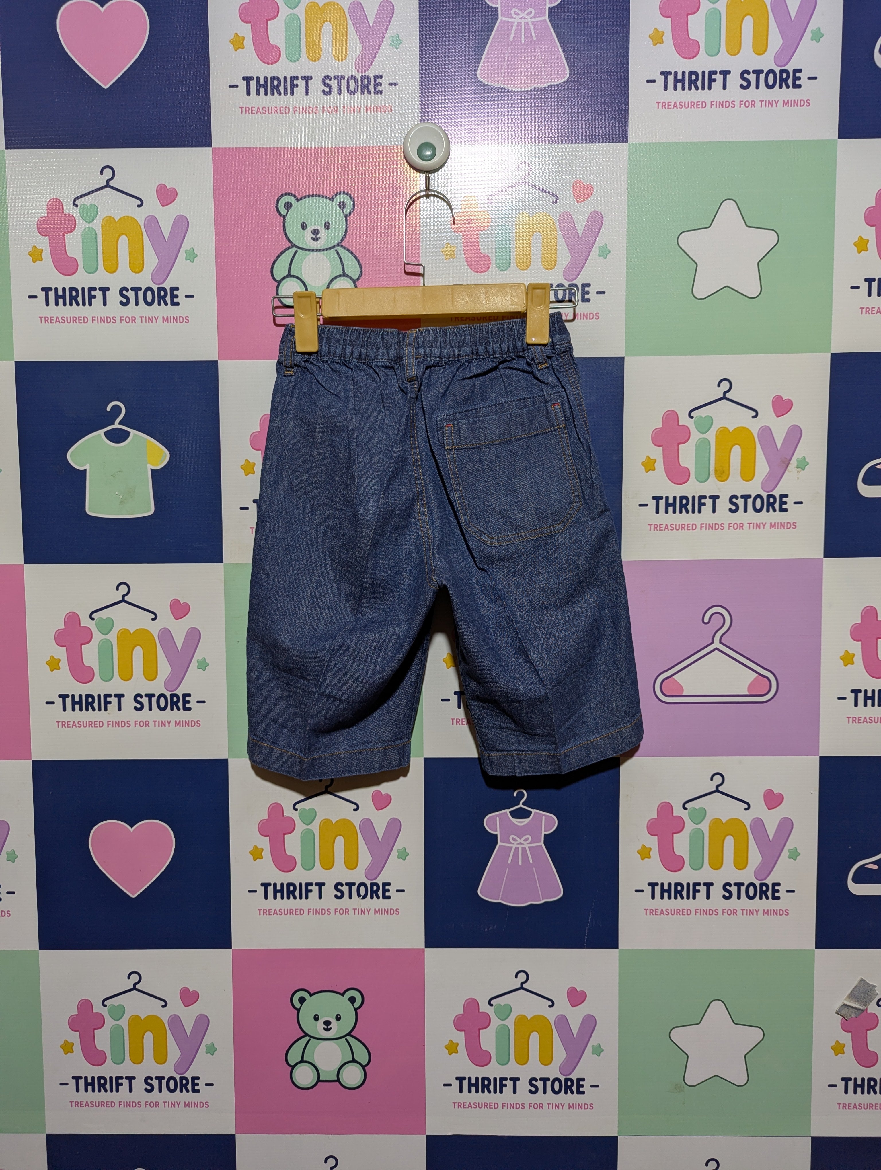 UNIQLO Kids Unisex Classic Denim Shorts - Size M (Estimated Age 9 - 10 Years) AB2