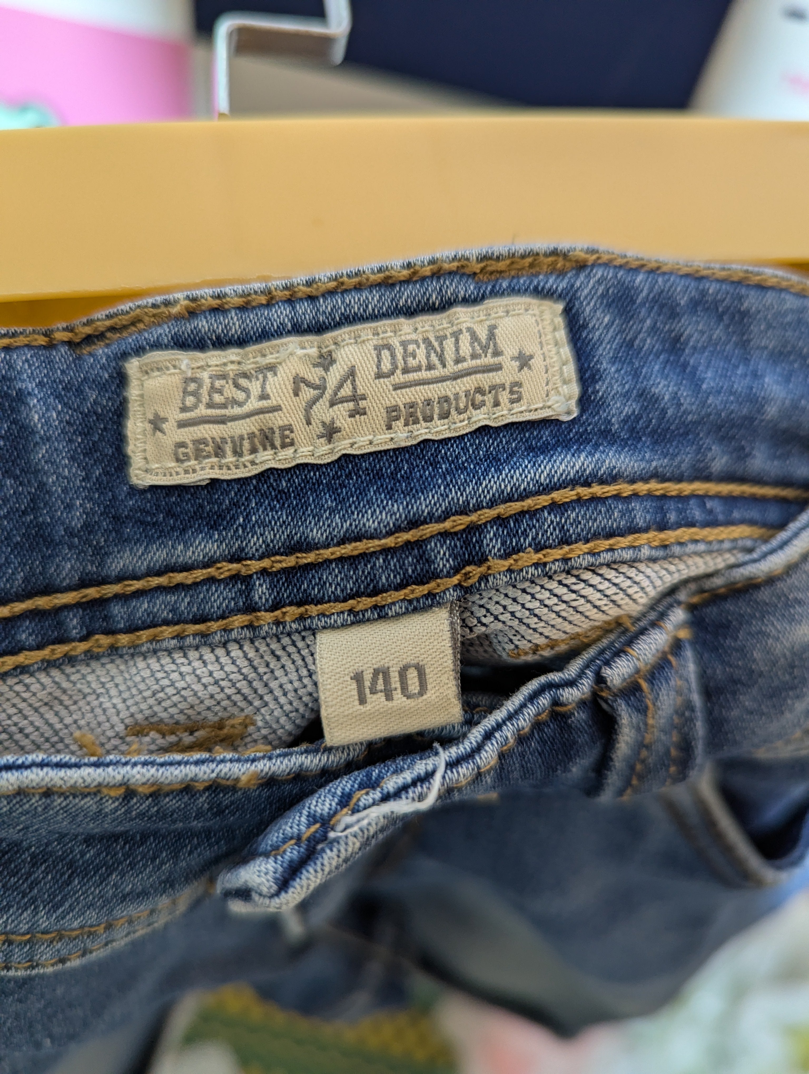 BEST 4 DENIM Boys Classic Medium-Wash Denim Shorts - Size 140 (Estimated Age 9-10 Years) AB2