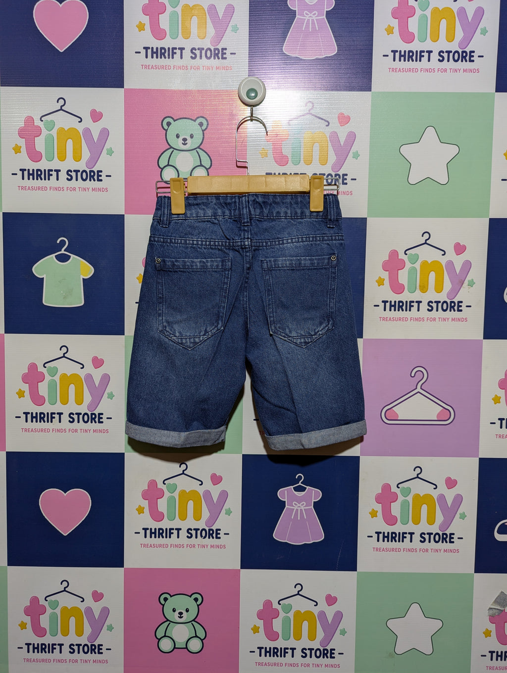 Alive Boys Classic Blue Denim Shorts - Size 134 (Estimated Age 8-9 Years) AB2