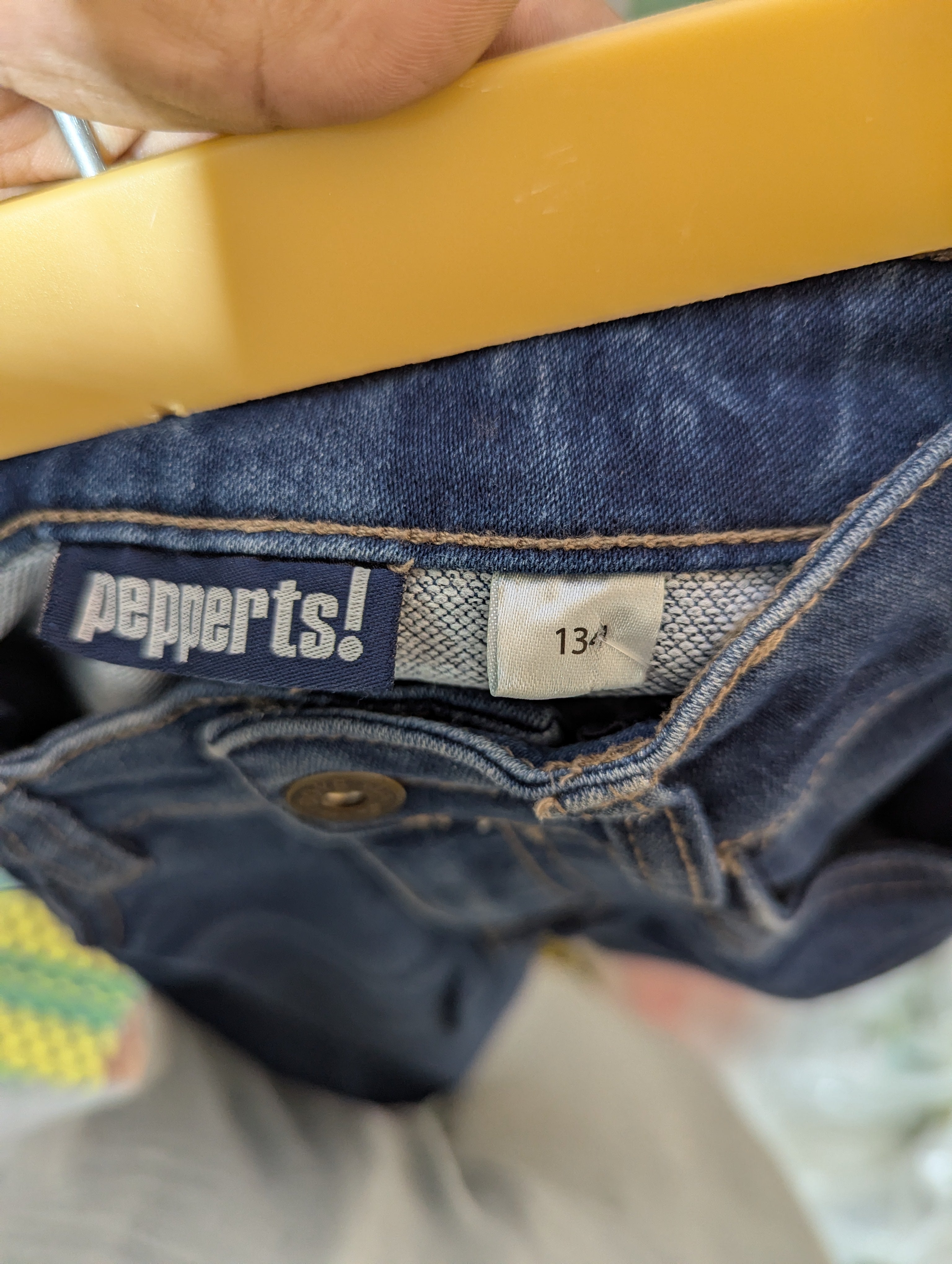 Pepperts! Boys Classic Blue Denim Shorts - Size 134 (Estimated Age 8-9 Years) AB2