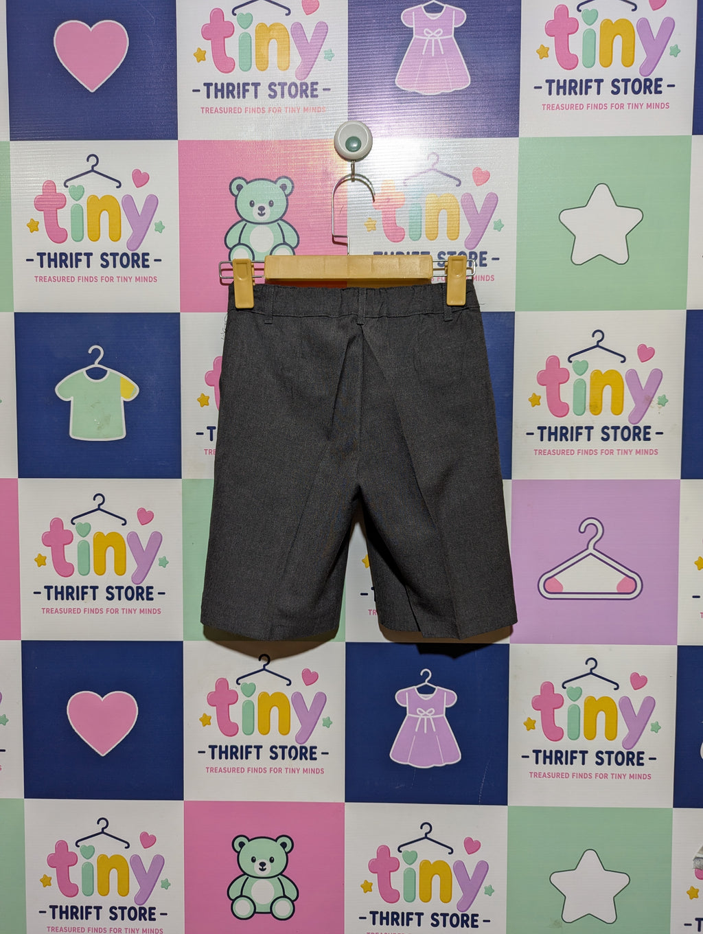 F&F Boys Charcoal Grey Classic Shorts - Size 8-9 Years (Estimated Age 8-9 Years) AB2