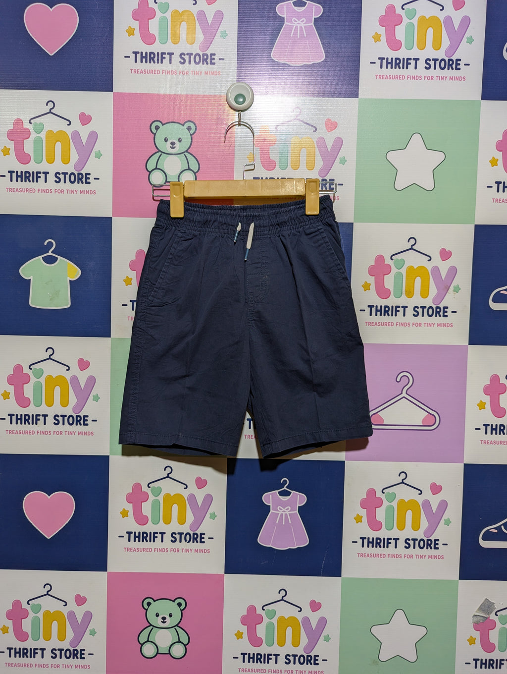 Cat & Jack Boys Navy Blue Casual Shorts - Size M (Estimated Age 8-10 Years) AB2