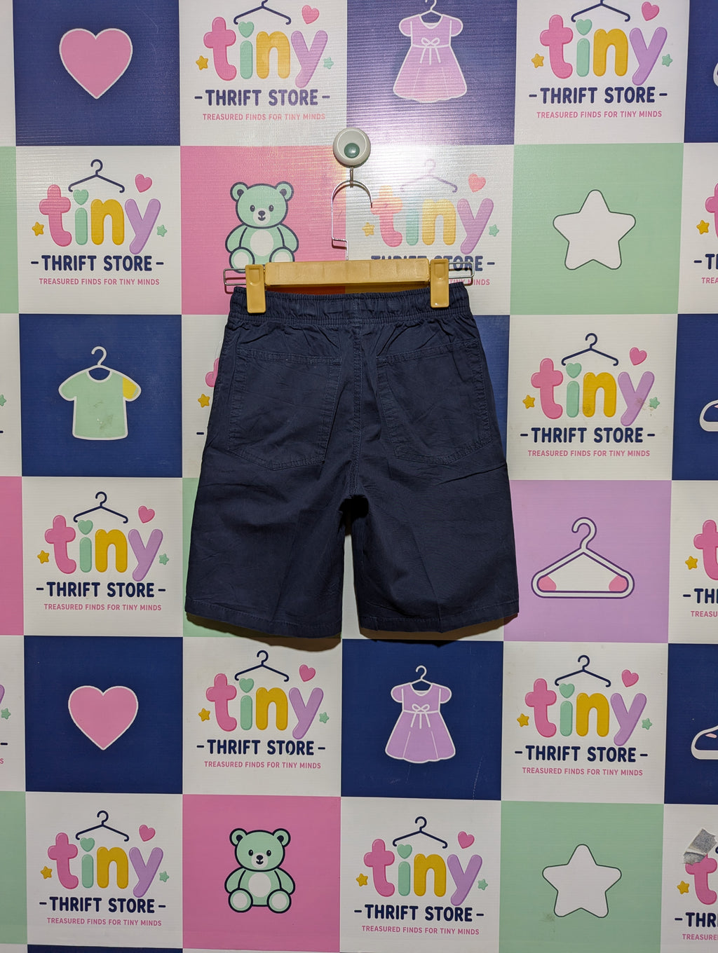Cat & Jack Boys Navy Blue Casual Shorts - Size M (Estimated Age 8-10 Years) AB2