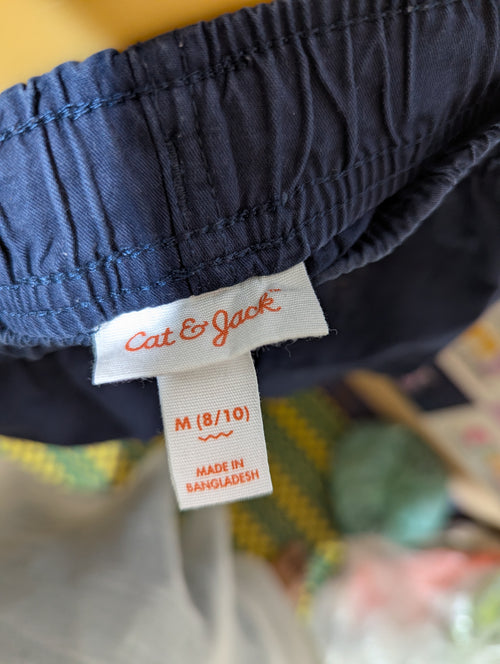 Cat & Jack Boys Navy Blue Casual Shorts - Size M (Estimated Age 8-10 Years) AB2