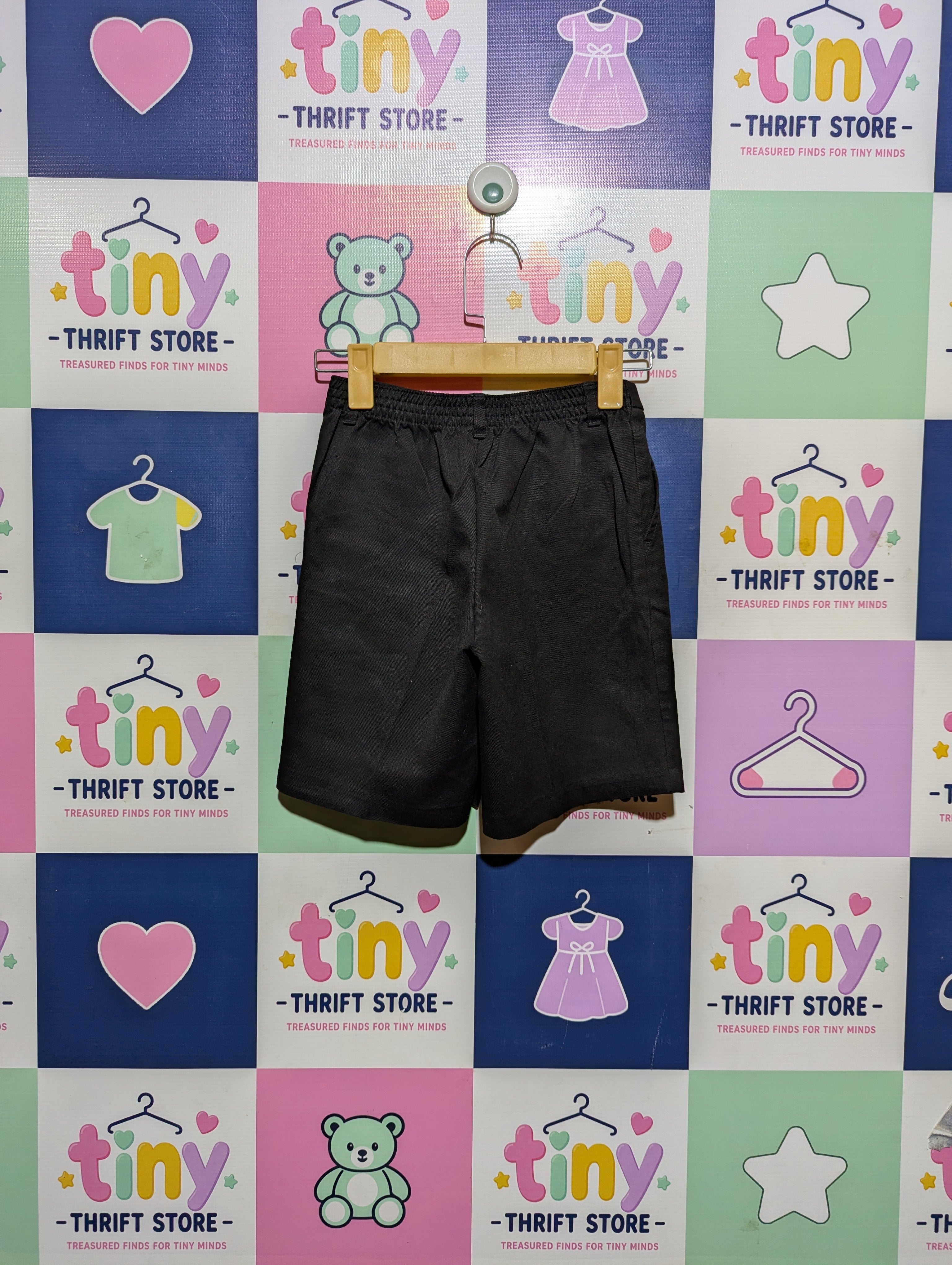 George Boys School Uniform Black Shorts - Size 8-9 Years AB2
