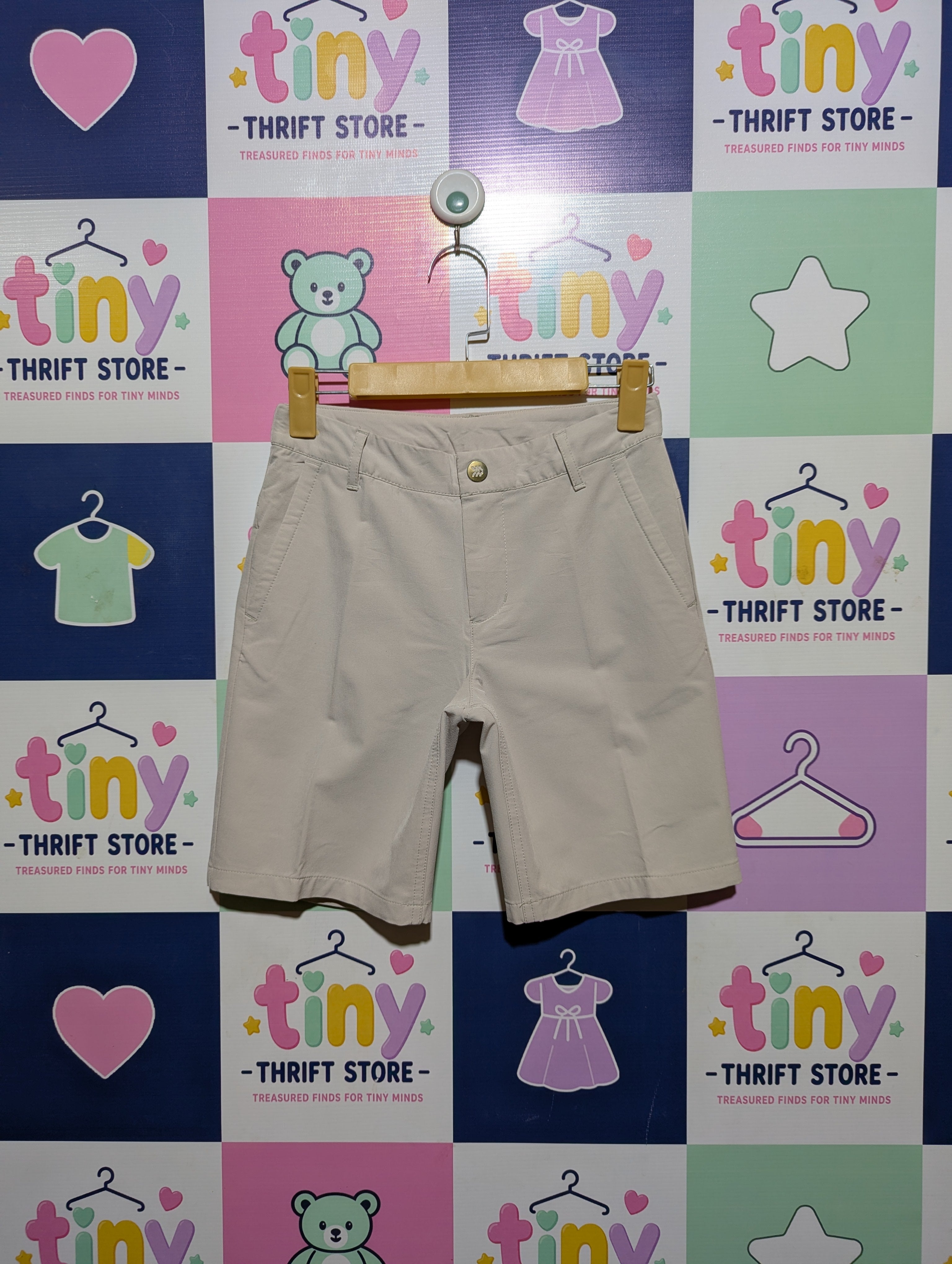 All in Motion Boys Beige Performance Shorts - Size 10 Estimated Age 10-11 Years AB2