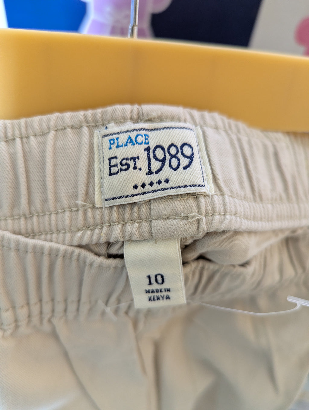 The Children's Place Boys Khaki Cargo Shorts - Size 10 Estimated Age 9-10 Years AB2