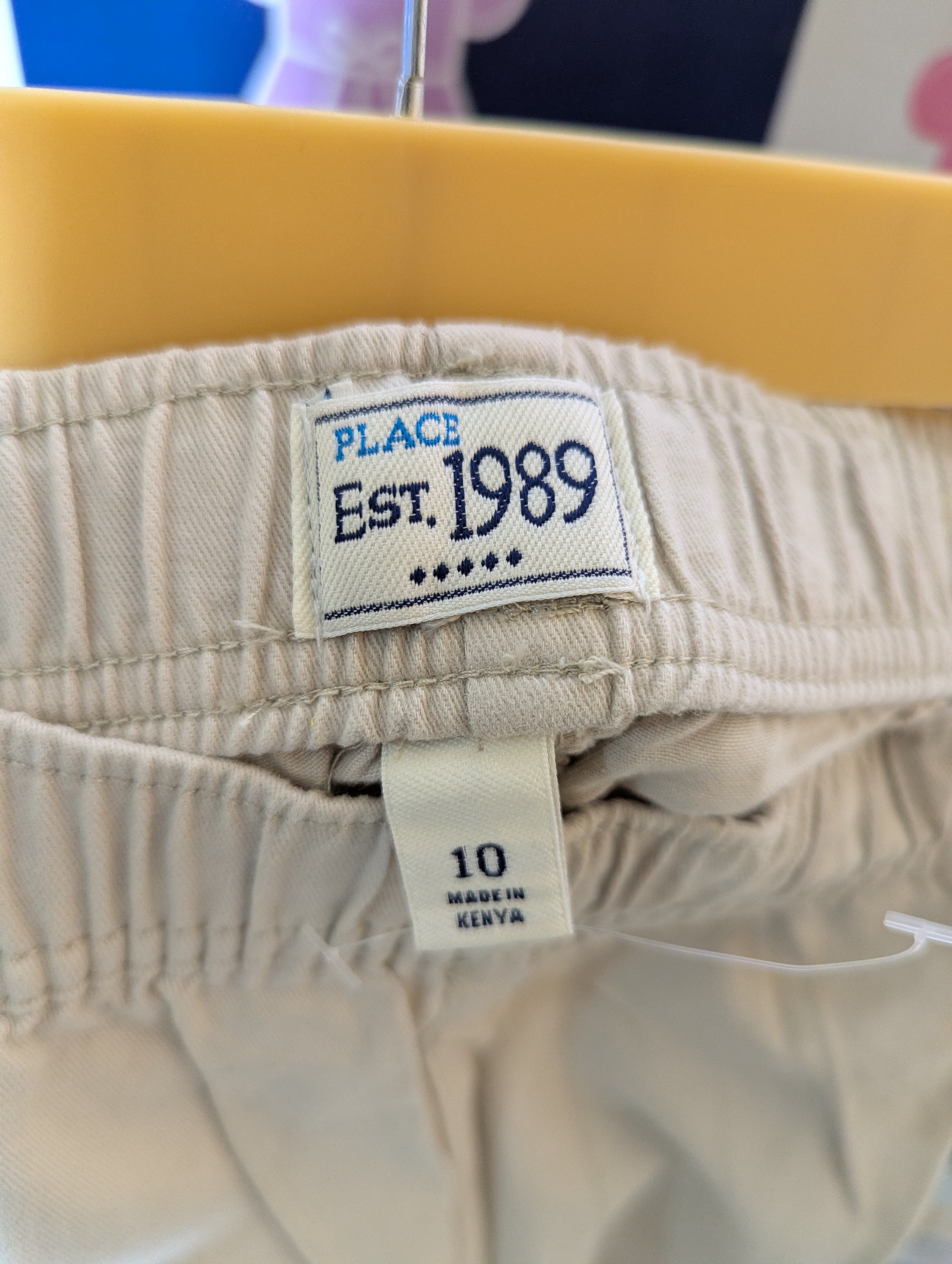 The Children's Place Boys Khaki Cargo Shorts - Size 10 Estimated Age 9-10 Years AB2