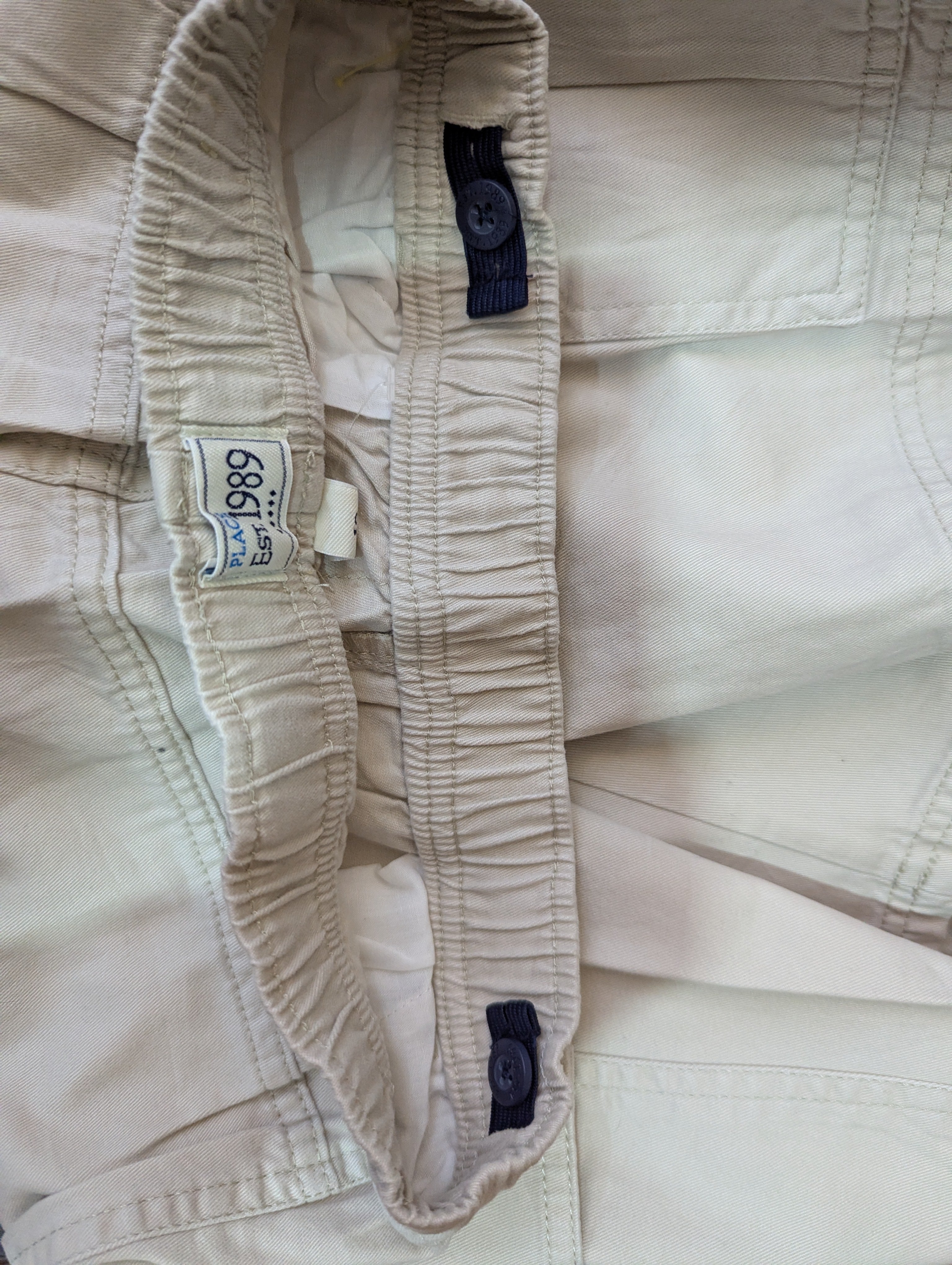 The Children's Place Boys Khaki Cargo Shorts - Size 10 Estimated Age 9-10 Years AB2
