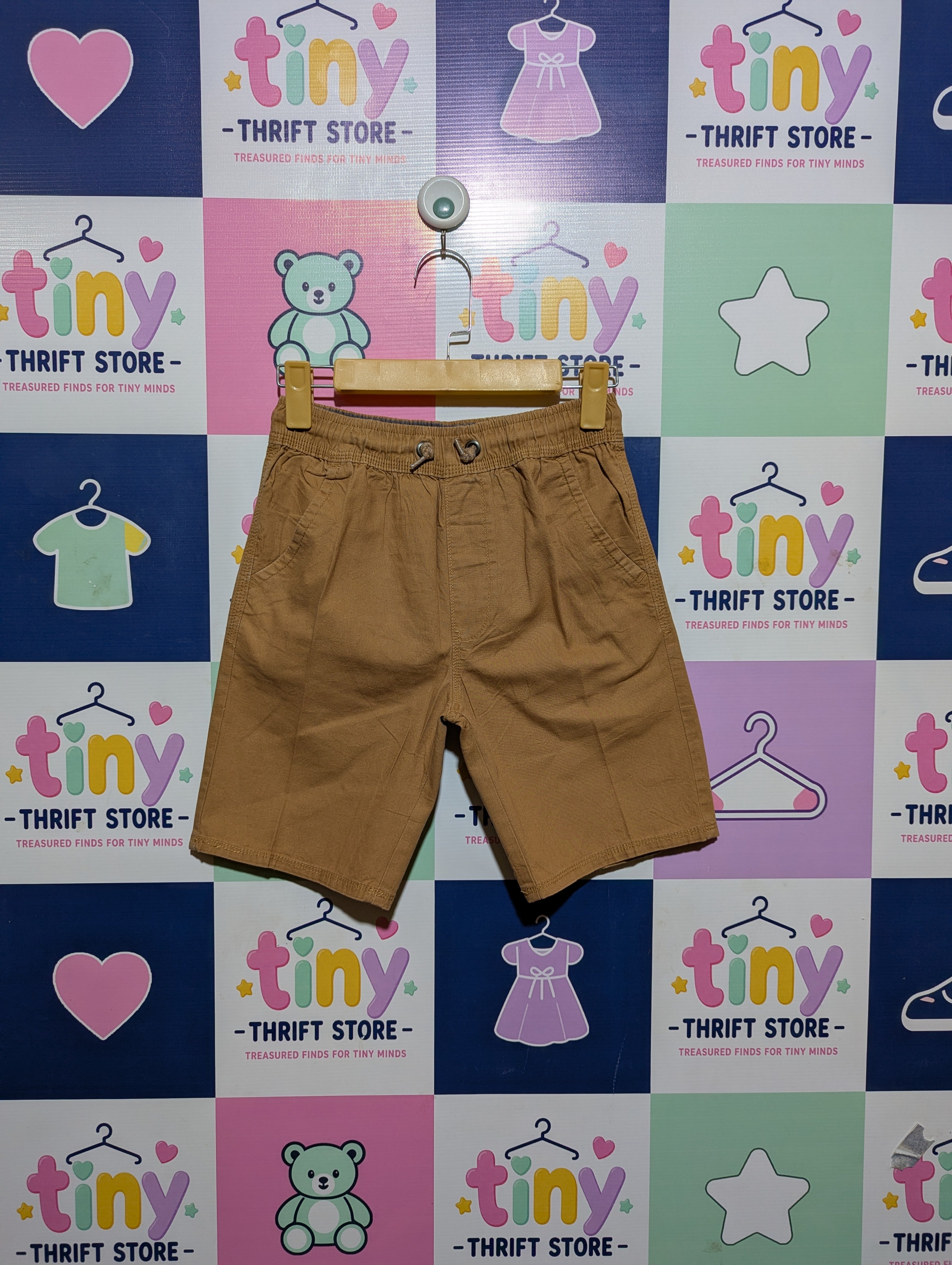 Red River Outfitters Boys Khaki Casual Summer Shorts - Size 10 Estimated Age 9-10 Years AB2