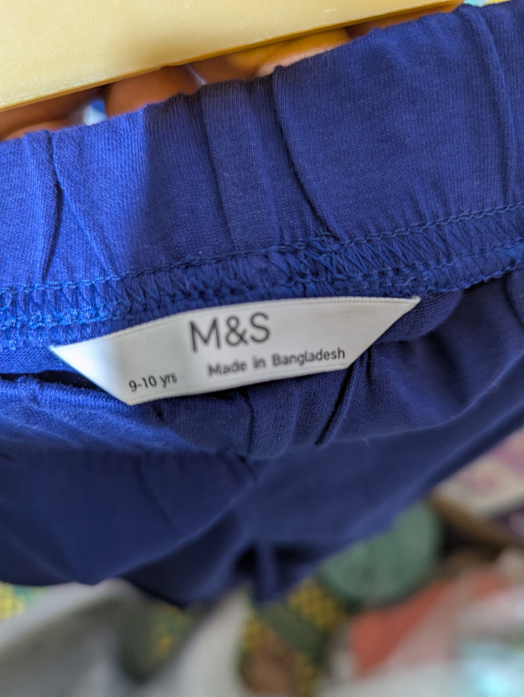 M&S Boys Blue Casual Joggers - Size 9-10 Estimated Age 9-10 Years AB2