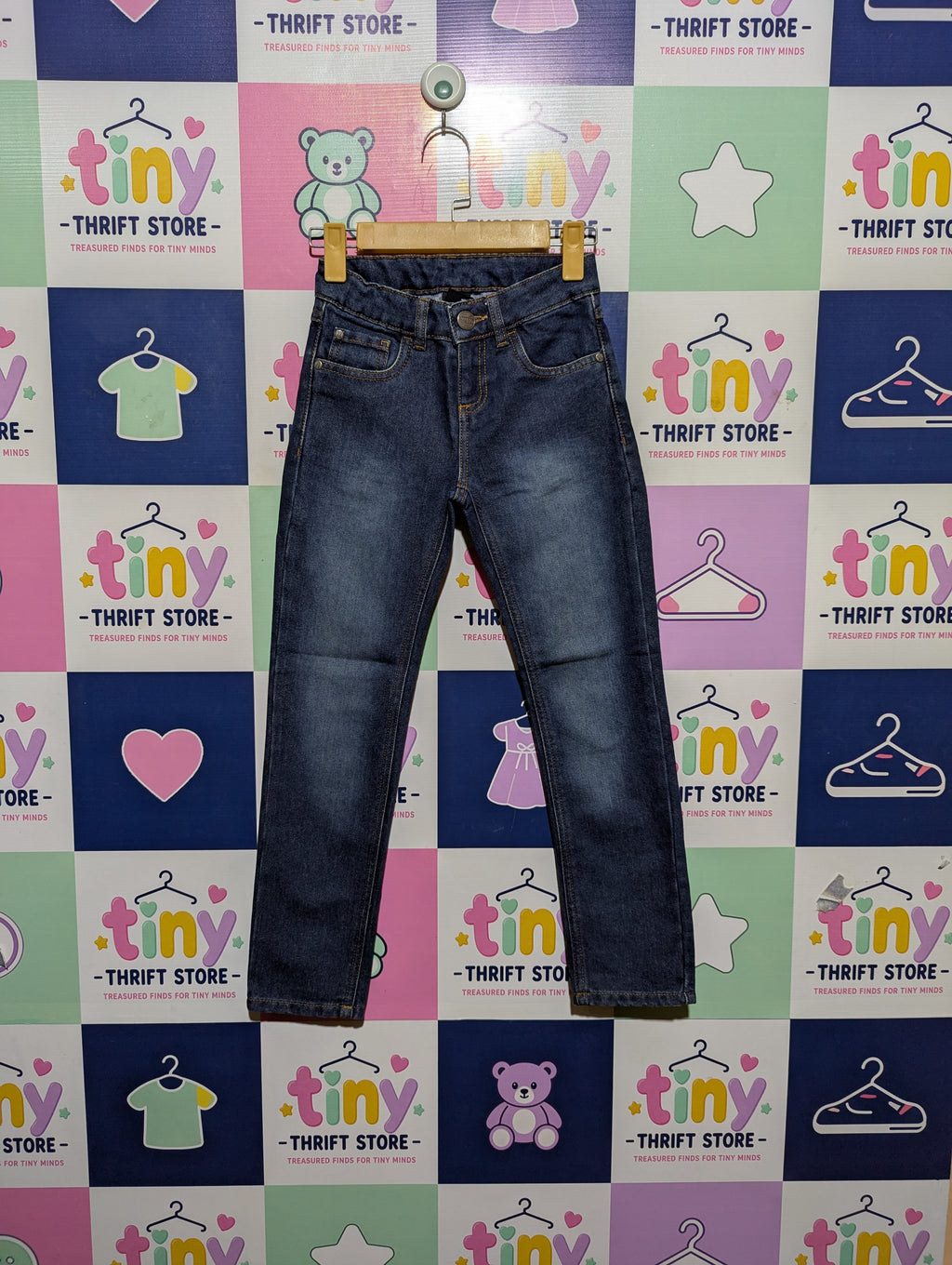 Chapter Young Boys Classic Blue Denim Jeans - Size 134 Estimated Age 8-9 Years AB2