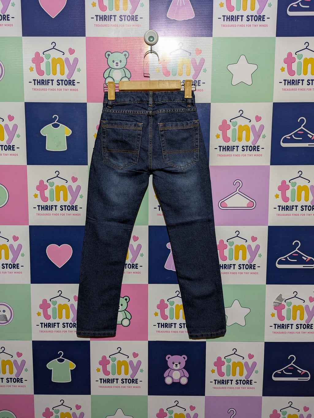 Chapter Young Boys Classic Blue Denim Jeans - Size 134 Estimated Age 8-9 Years AB2