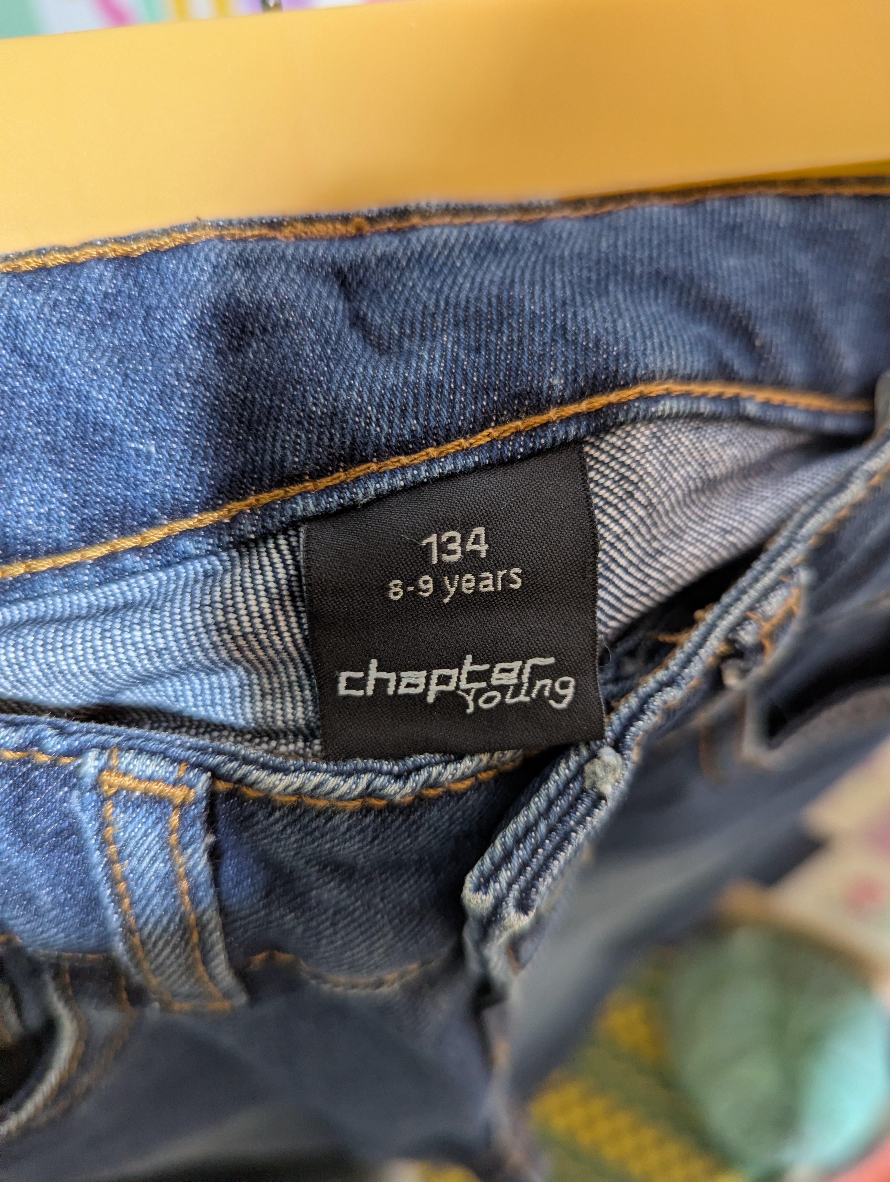 Chapter Young Boys Classic Blue Denim Jeans - Size 134 Estimated Age 8-9 Years AB2