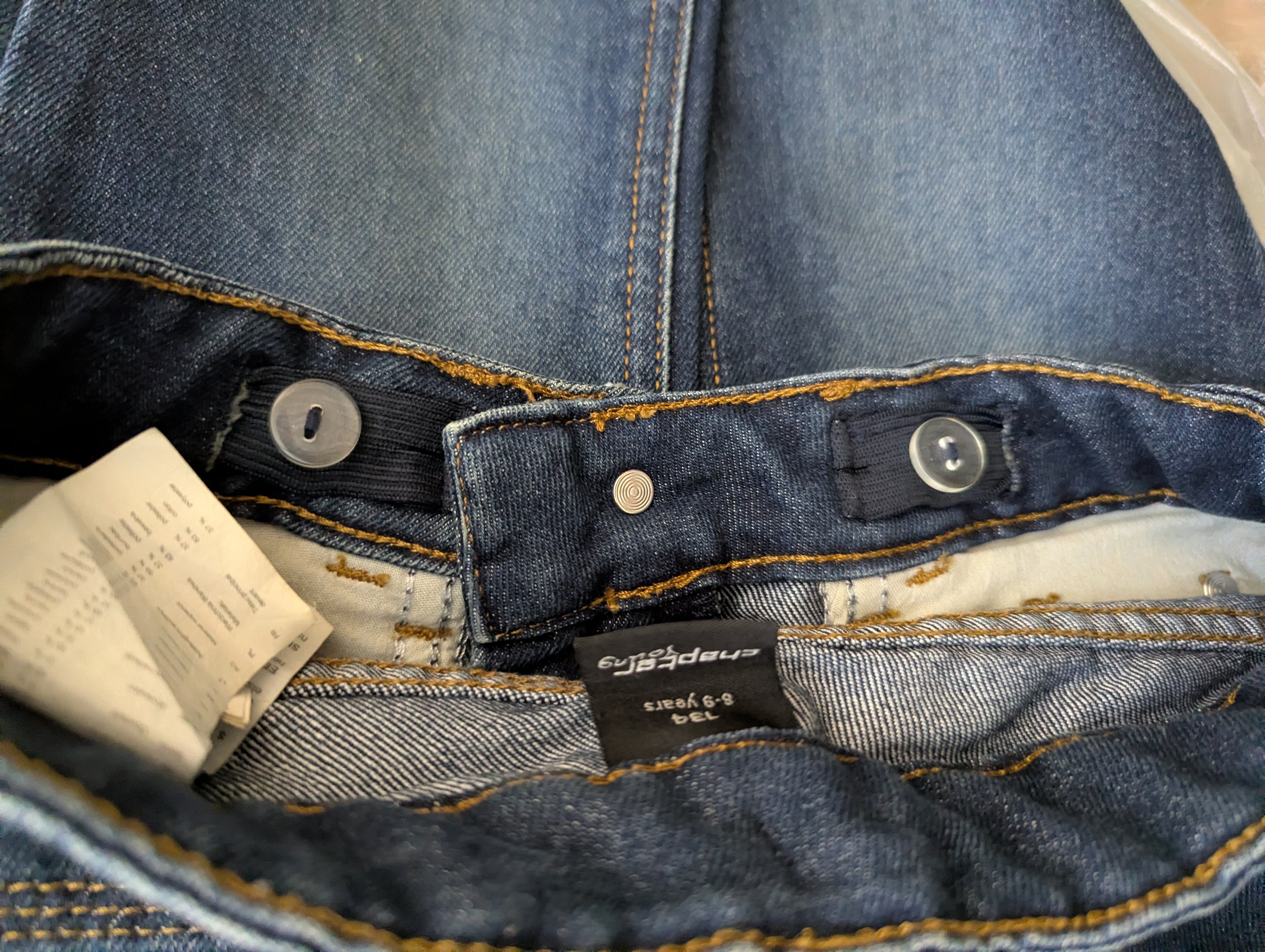 Chapter Young Boys Classic Blue Denim Jeans - Size 134 Estimated Age 8-9 Years AB2