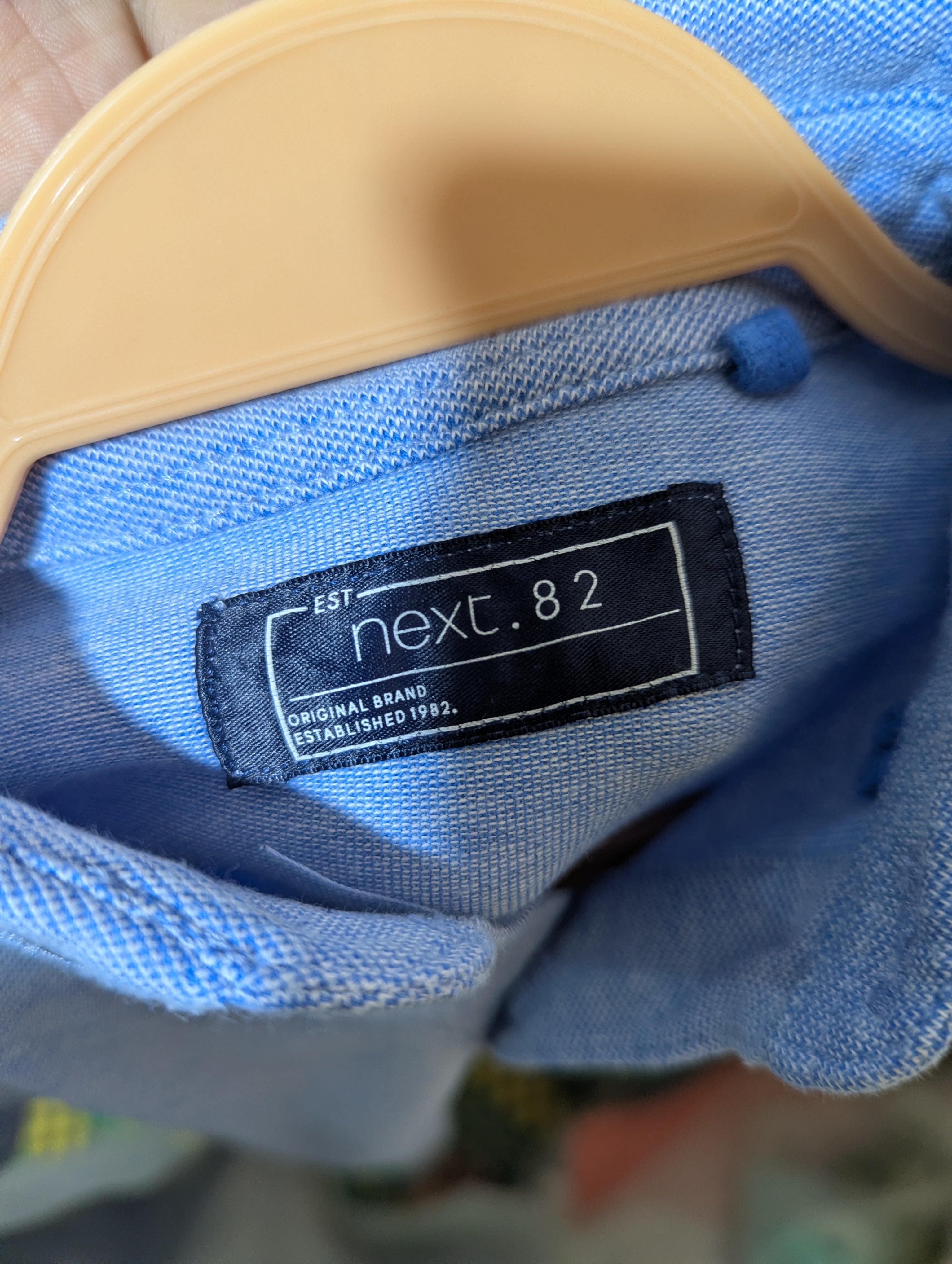 Next Boys Light Blue Polo Shirt - Size Estimated Age 6-7 Years AB2