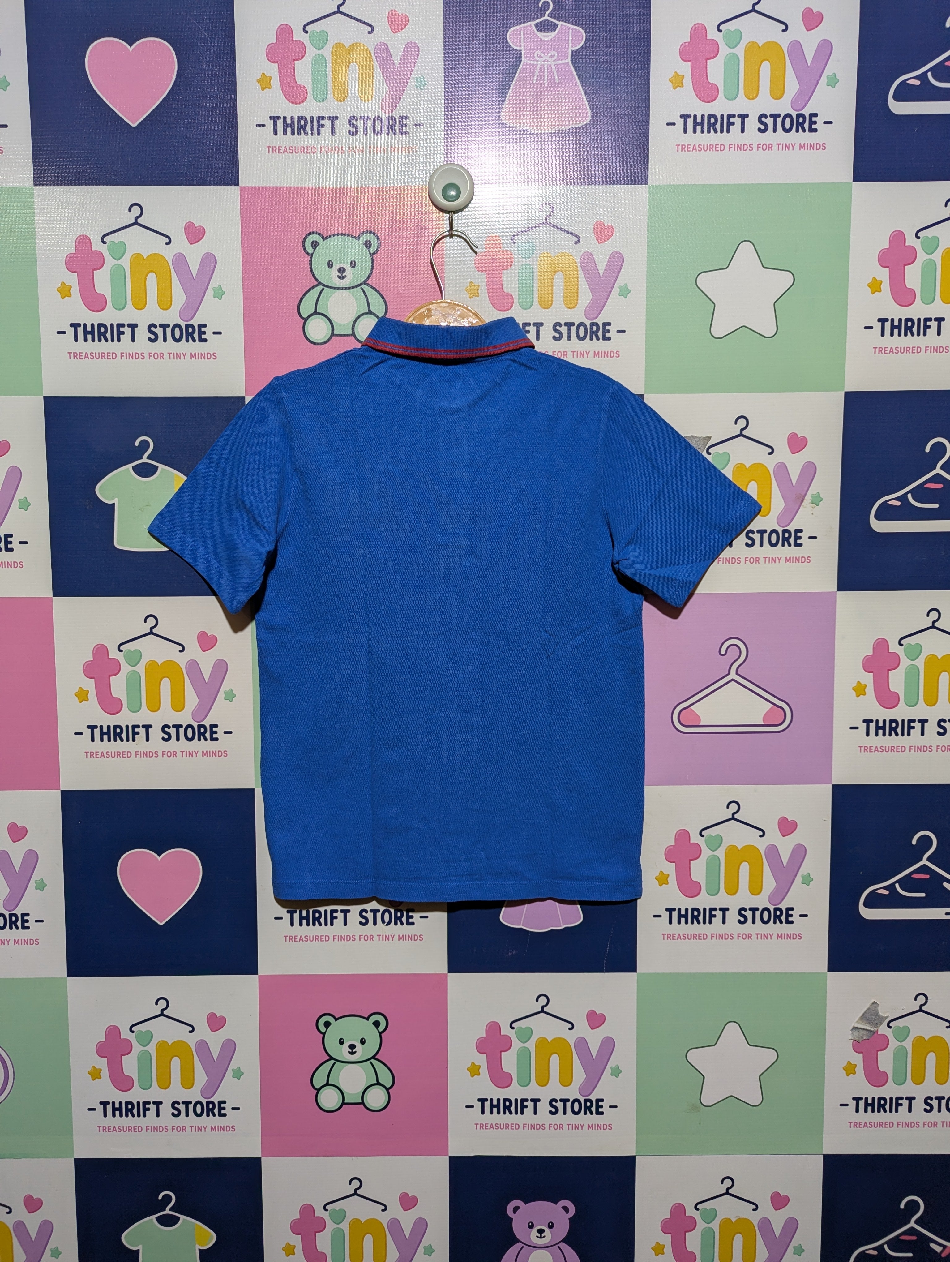 U.S. Polo Assn. Boys Blue Short Sleeve Polo Shirt - Size Estimated Age 10 Years AB2