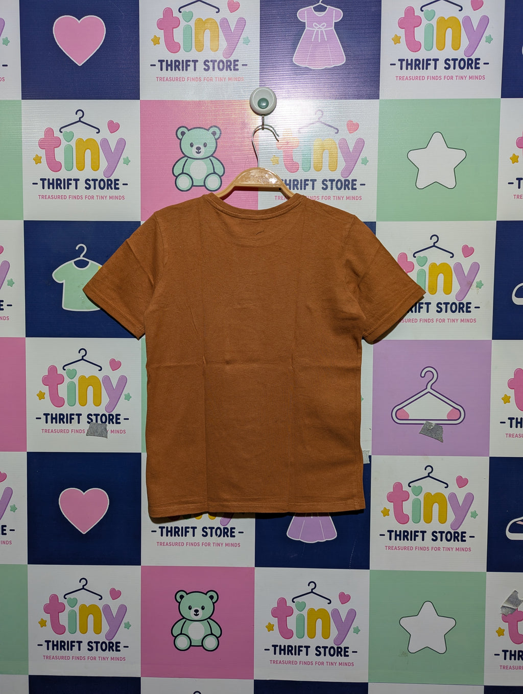 Sinsay Boys Brown "Time To Smash" Monster Truck Sequin Tee - Size Estimated Age 9-10 Years AB2