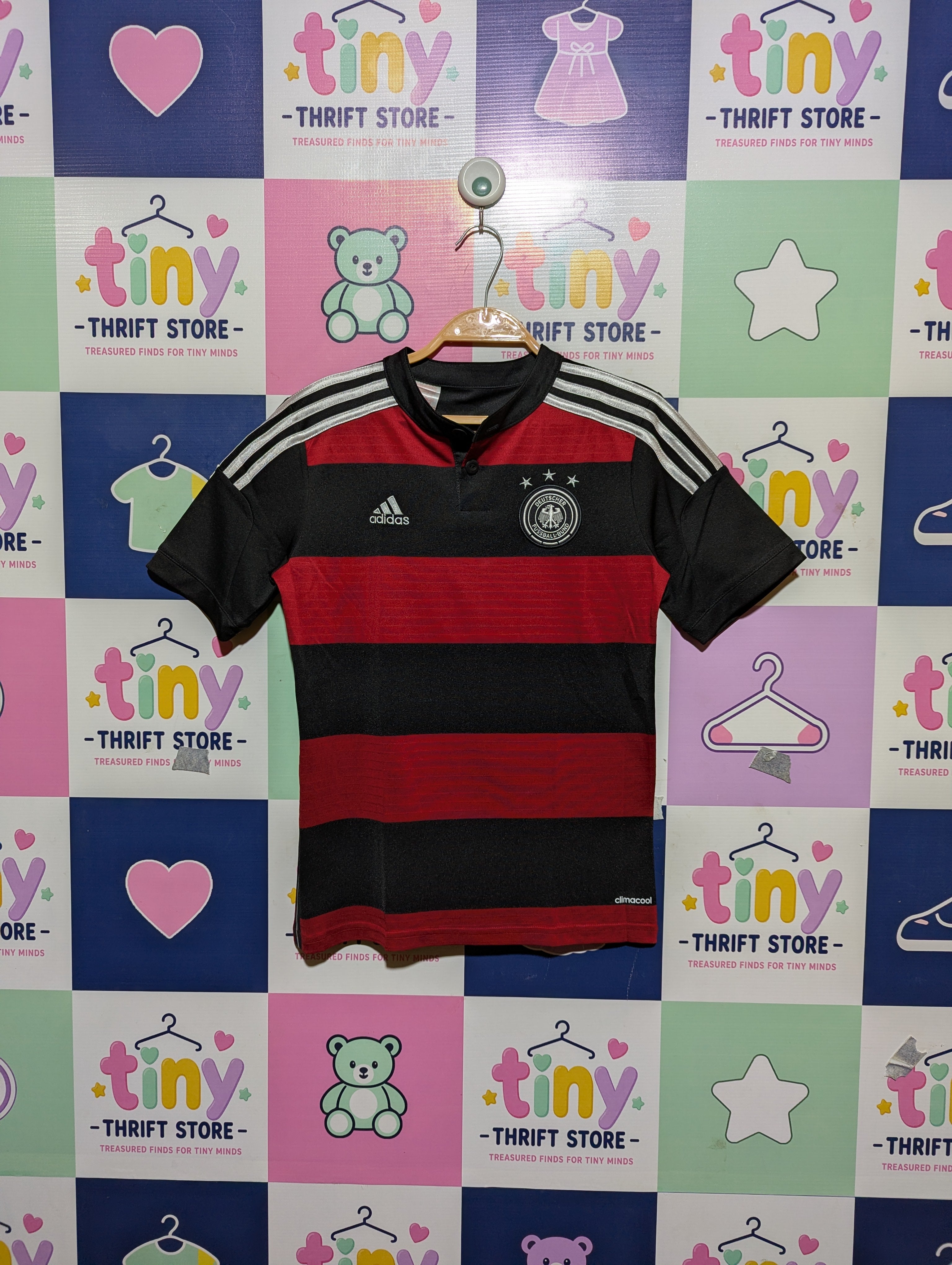 Adidas Boys Germany National Team Soccer Jersey - Size Estimated Age 9-10 Years AB2