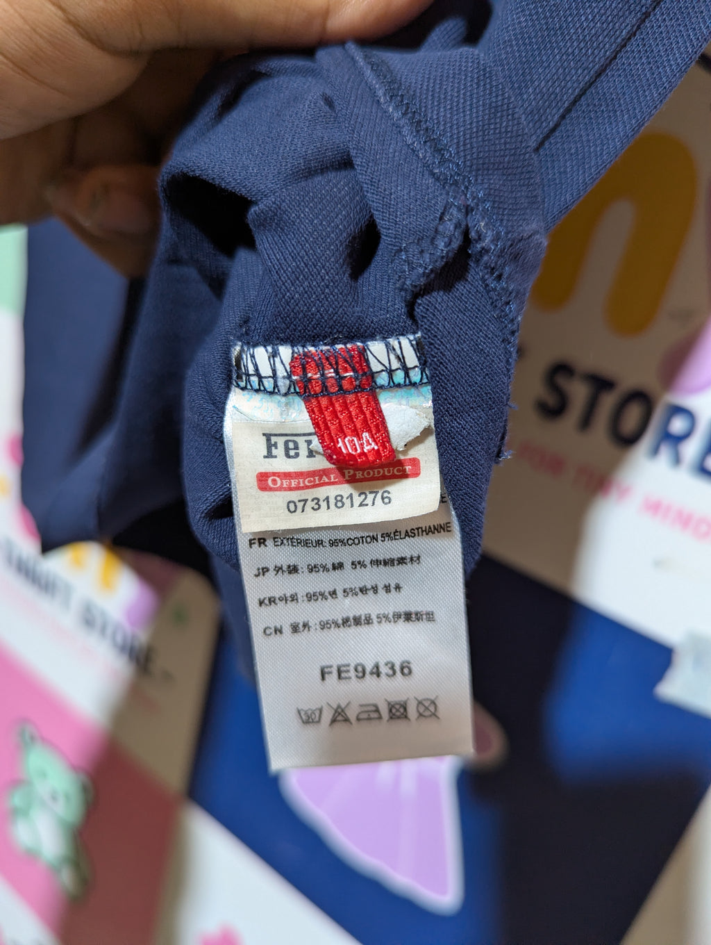 Ferrari Boys Navy Blue Official Product Polo Shirt - Size Estimated Age 10 Years AB2