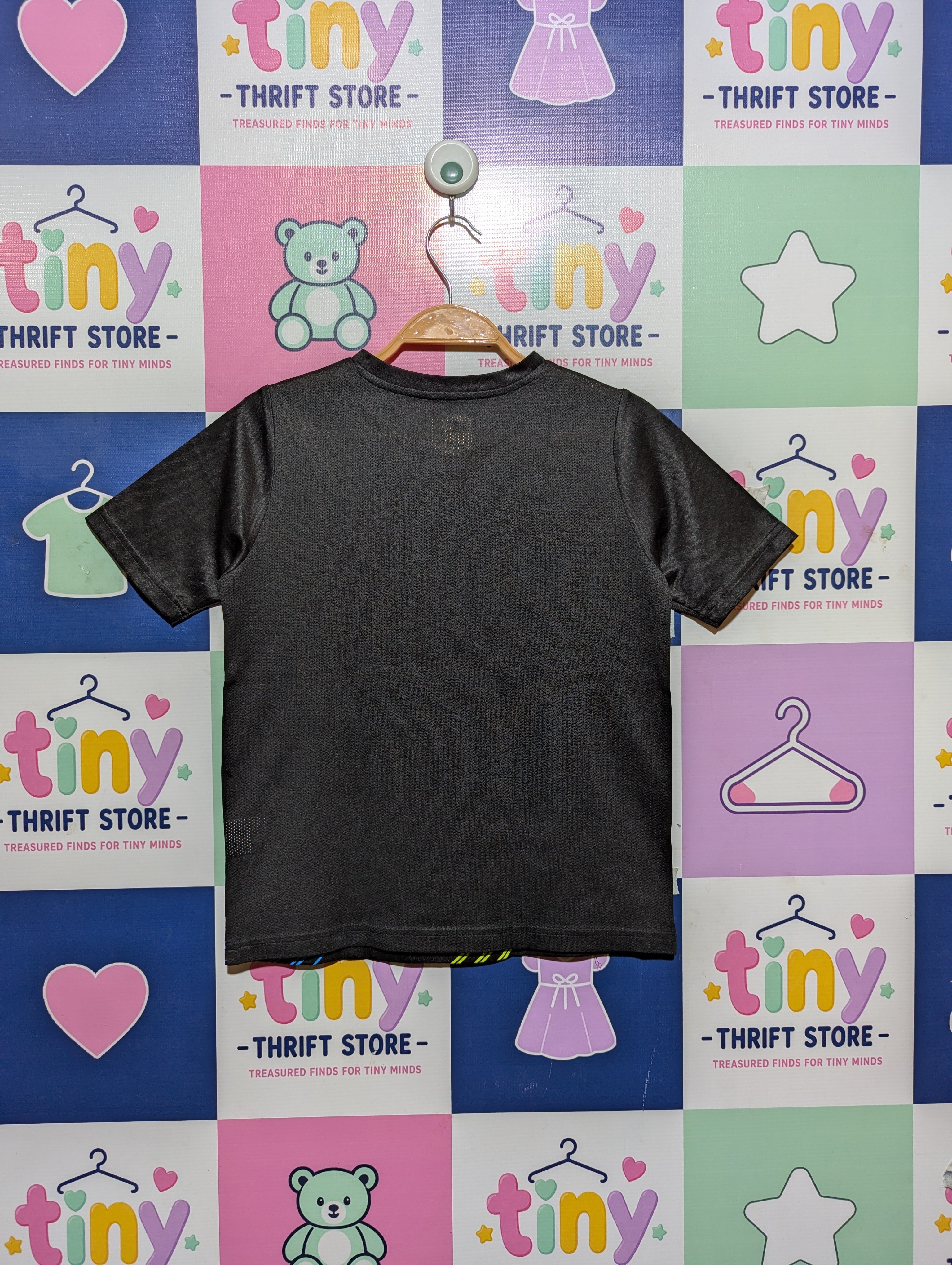 Puma Boys Black Sporty Graphic Short Sleeve Tee - Size Estimated Age: 8–10 Years. (YM) AB2