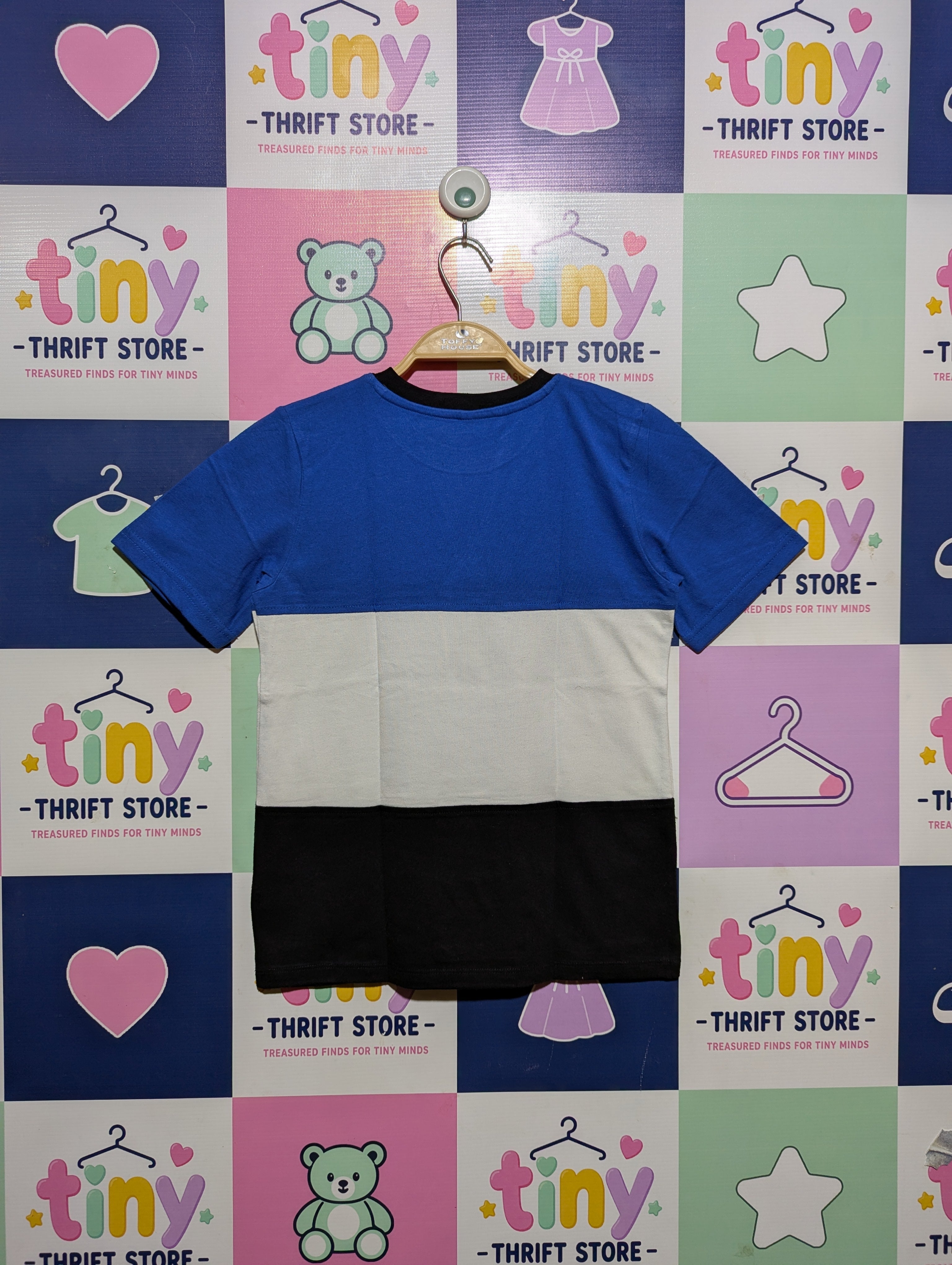Dorian Bach Boys Color-Block "New York City" Short Sleeve Tee - Size 10A Estimated Age 10 Years AB2