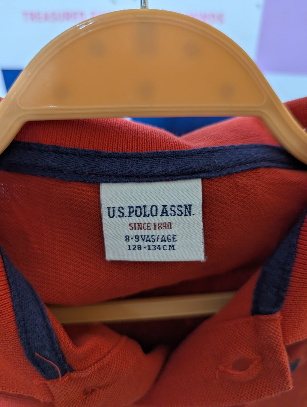 U.S. Polo Assn. Boys Classic Red Short Sleeve Polo Shirt - Size 8-9 Years Estimated Age 8-9 Years AB2