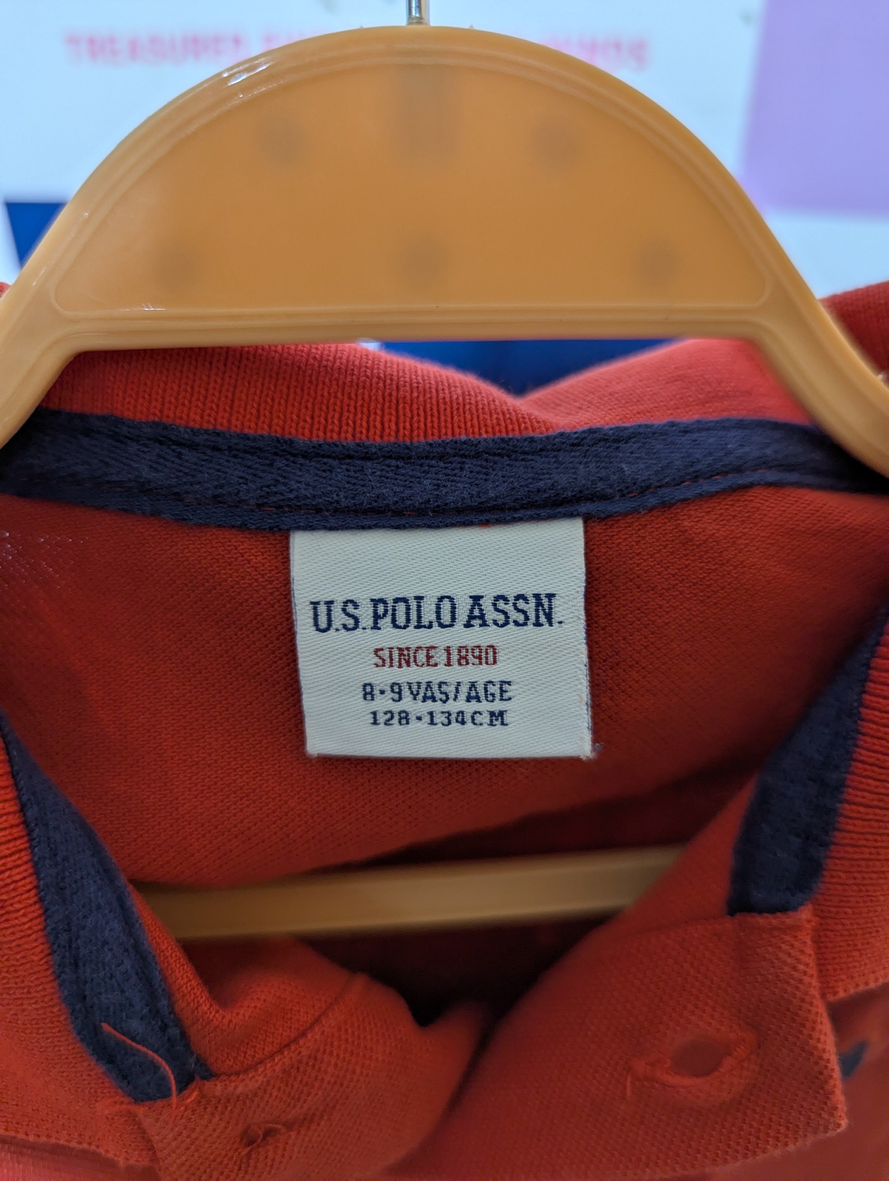 U.S. Polo Assn. Boys Classic Red Short Sleeve Polo Shirt - Size 8-9 Years Estimated Age 8-9 Years AB2