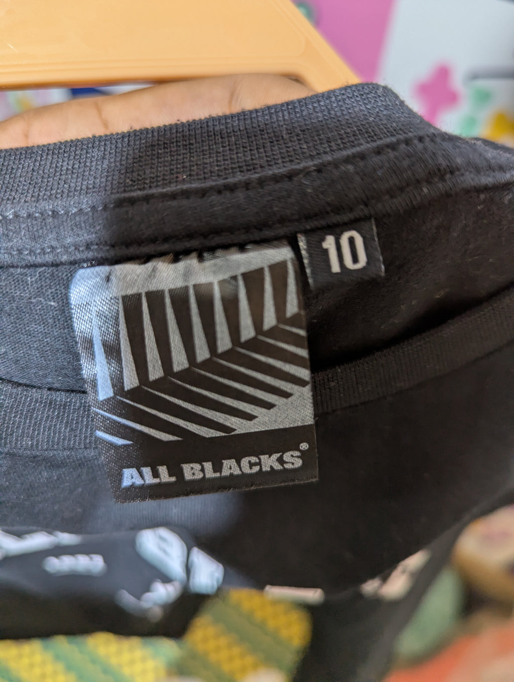 All Blacks Boys Black "Legends" Graphic Tee - Size 10 Estimated Age 9-10 Years AB2
