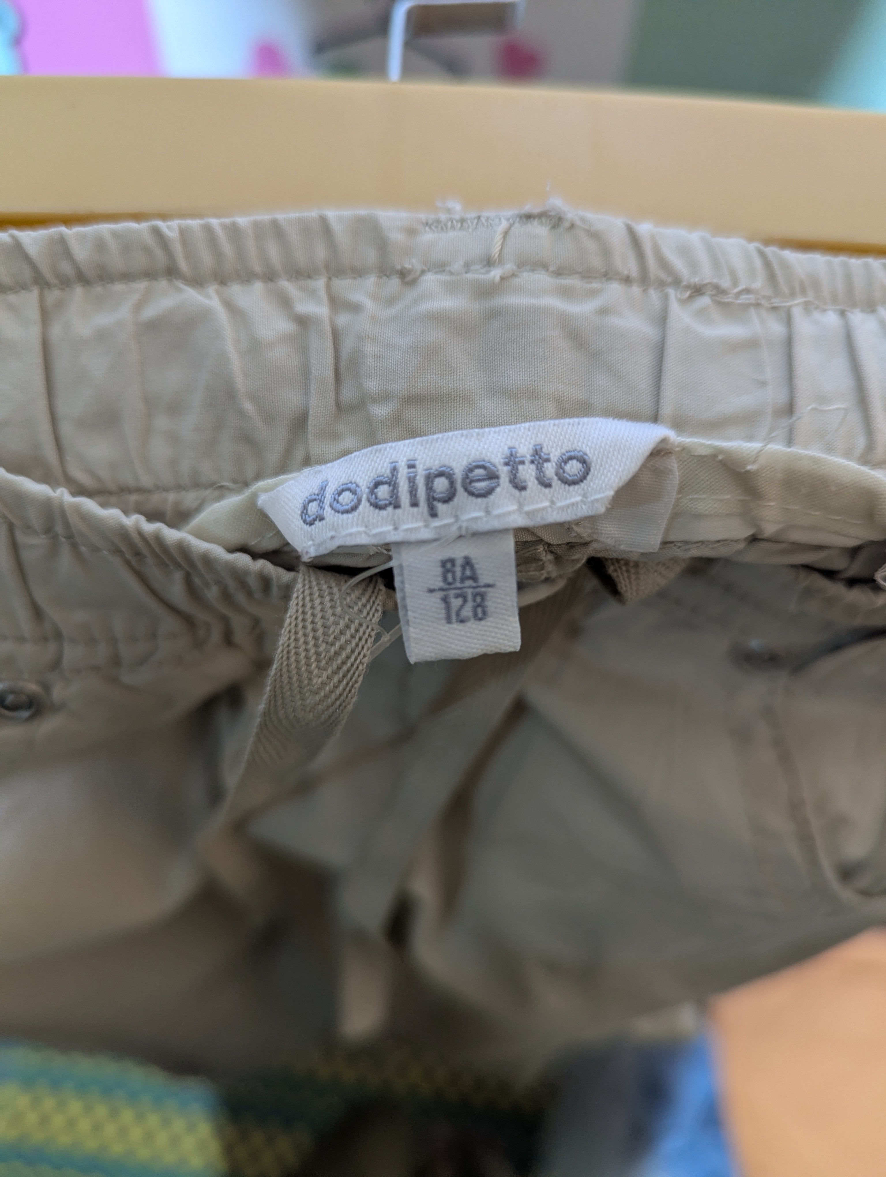 Dodipetto Boys Beige Lightweight Casual Jogger Pants - Size 8 Years Estimated Age 8 Years AB2