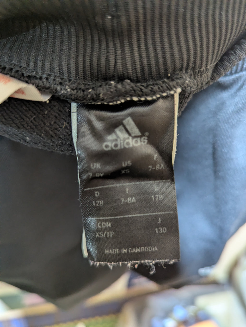 Adidas Girls Charcoal Grey & Pink Athletic Shorts - Size XS (7-8 Years) AB2