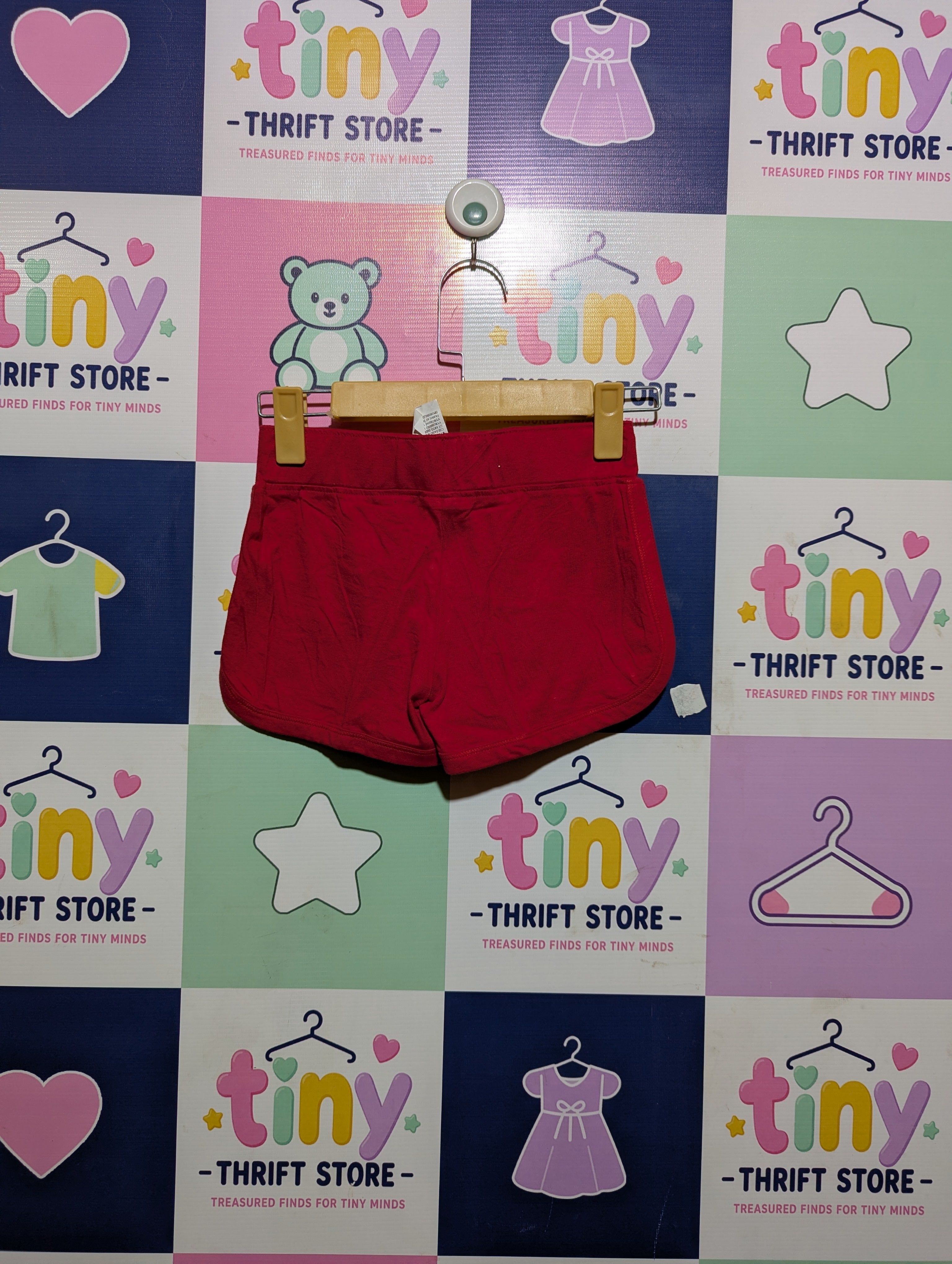 Mayoral Girls Red "Anchor" Athletic Shorts - Size Estimated Age 8 Years AB2