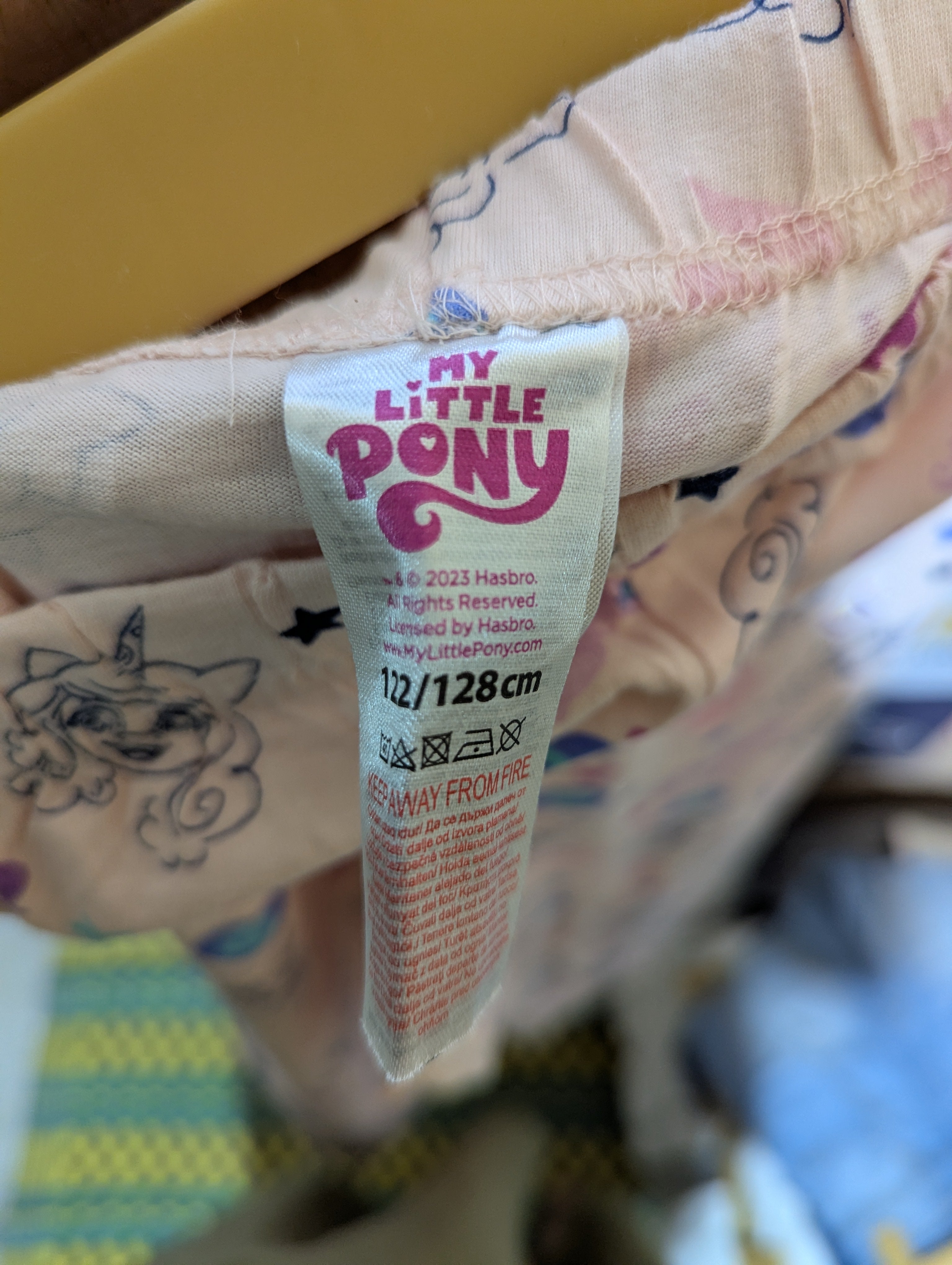 My Little Pony Girls Pastel Pink "Character Collage" Print Joggers - Size 122/128cm Estimated Age 7-8 Years AB2