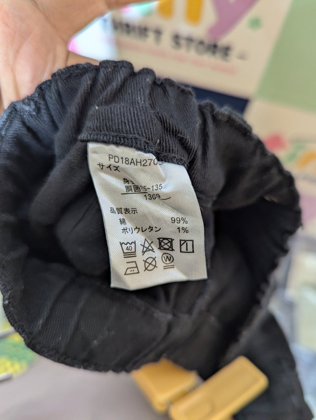 Girls Solid Black Stretch Denim Pants - Size 130 CM Estimated Age 8-9 Years AB2