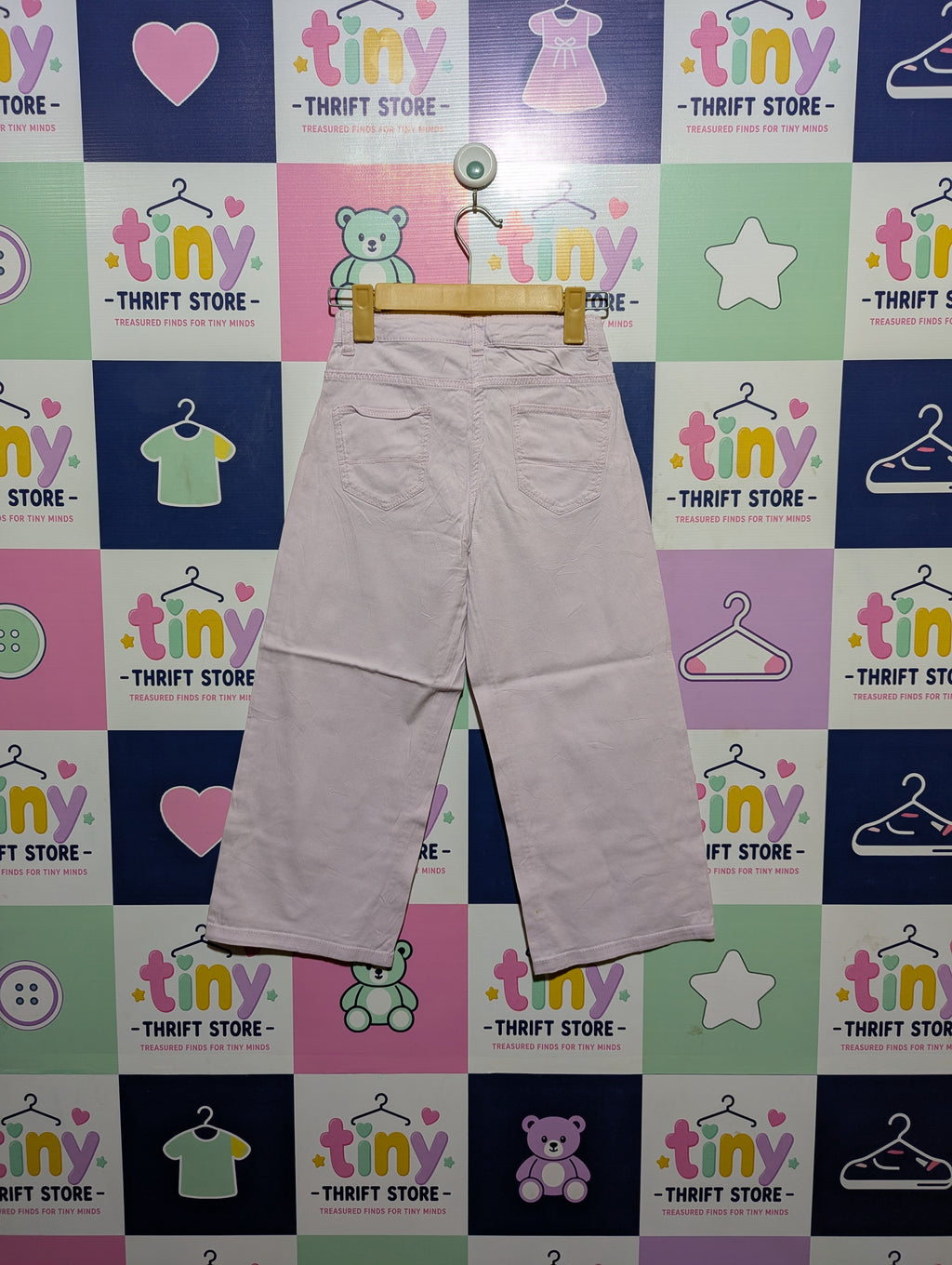 Alive Girls Pastel Lilac Wide-Leg Pants - Size 134 CM Estimated Age 9 Years AB2