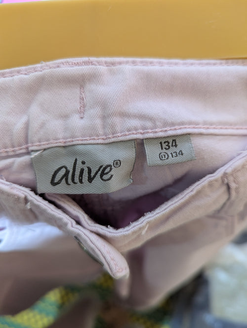 Alive Girls Pastel Lilac Wide-Leg Pants - Size 134 CM Estimated Age 9 Years AB2
