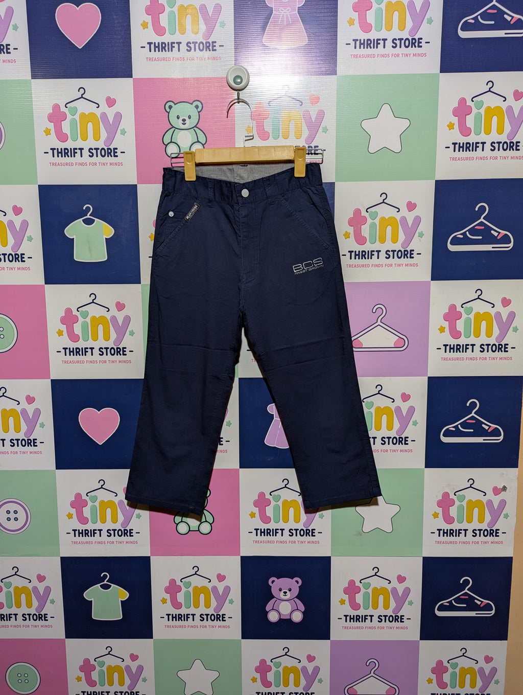 Blue Cross Boys Navy Casual Pants - Size S (Estimated Age 7-8 Years) AB2