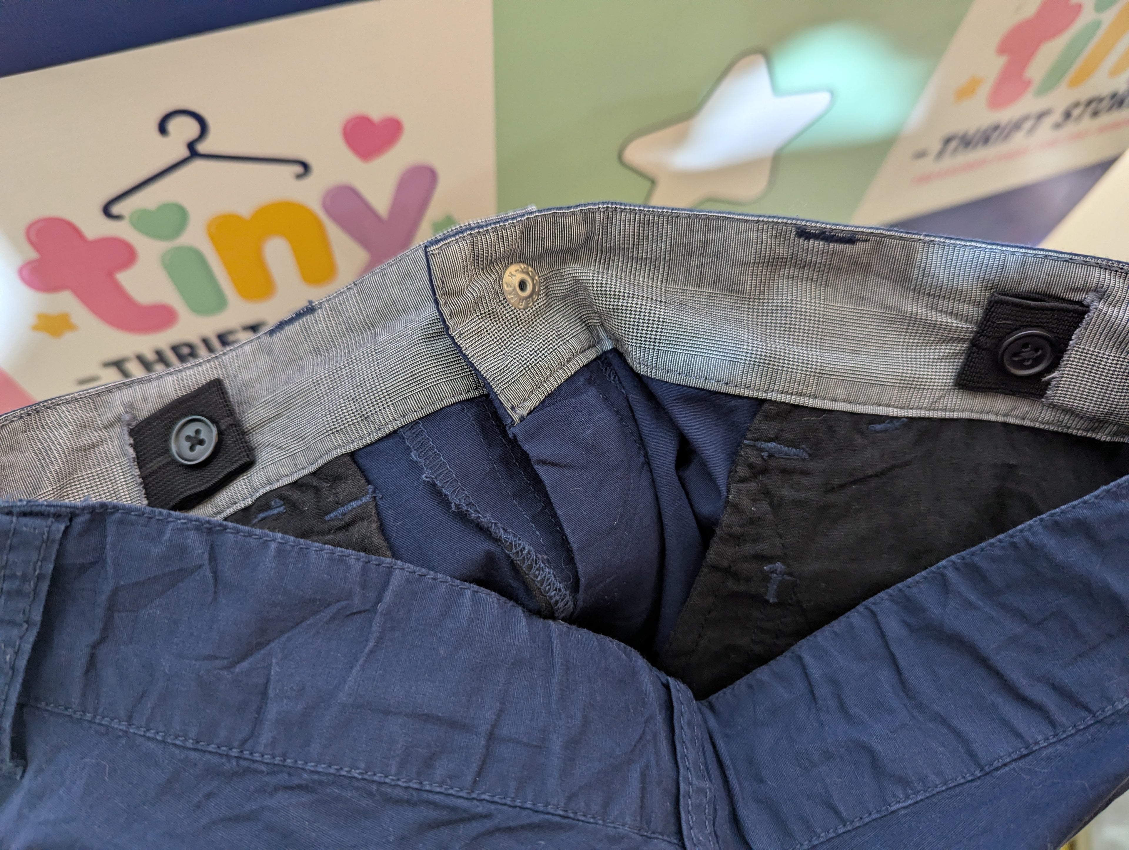 Blue Cross Boys Navy Casual Pants - Size S (Estimated Age 7-8 Years) AB2
