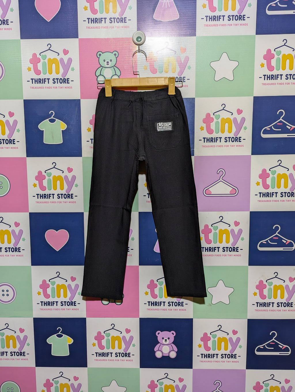 Rad Custom Boys Black Casual Pants - Size 130 (Estimated Age 7-9 Years) AB2