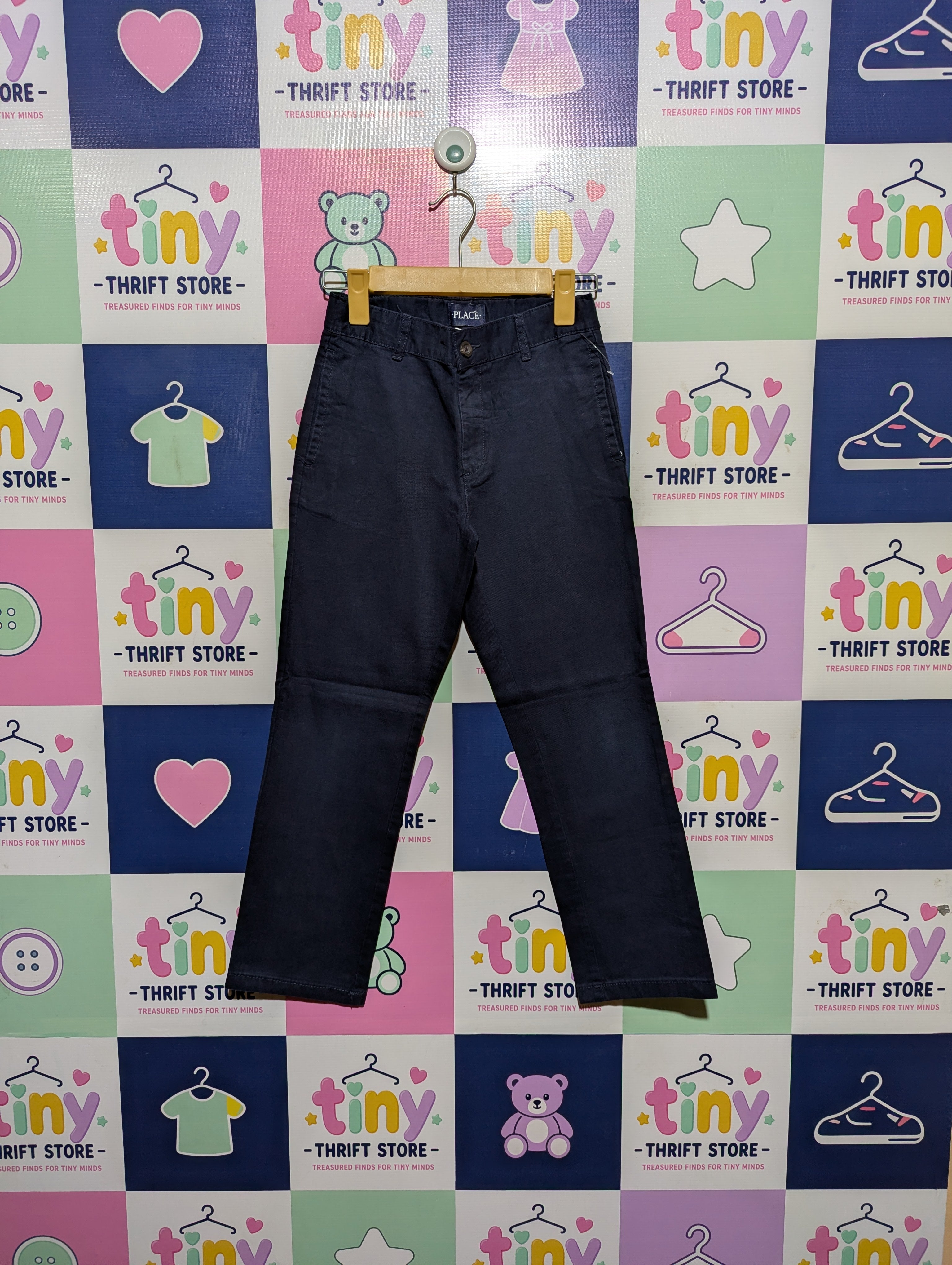 The Children's Place Boys Navy Blue Classic Chino Pants - Size 8 (Estimated Age 8 Years) AB2