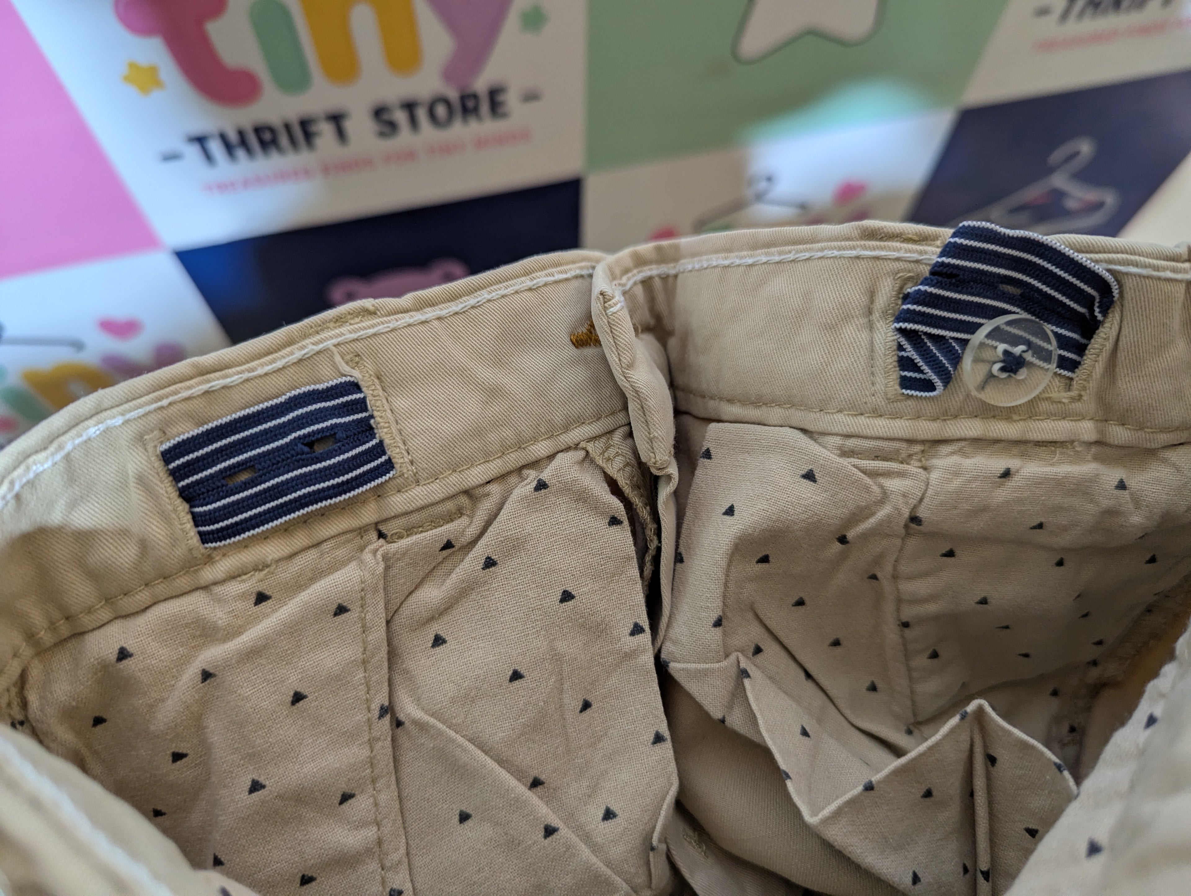 Zara Boys Beige Casual Chino Pants - Size 8 (Estimated Age 7-8 Years) AB2