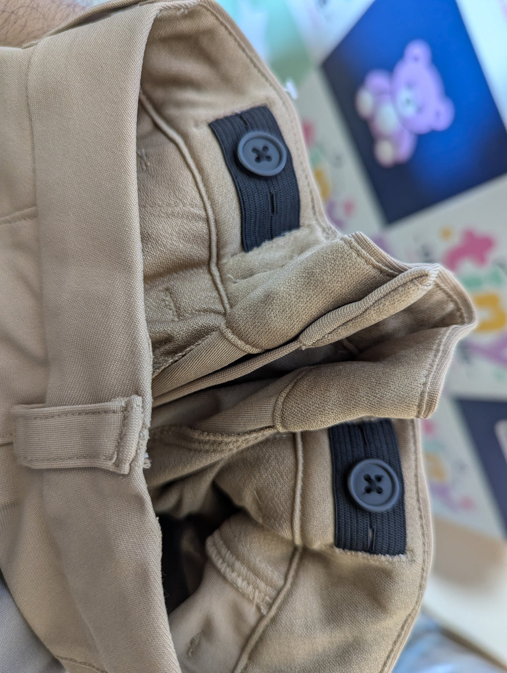Wonder Nation Boys Classic Khaki Chino Shorts - Size 7 (Estimated Age 7 Years) AB2