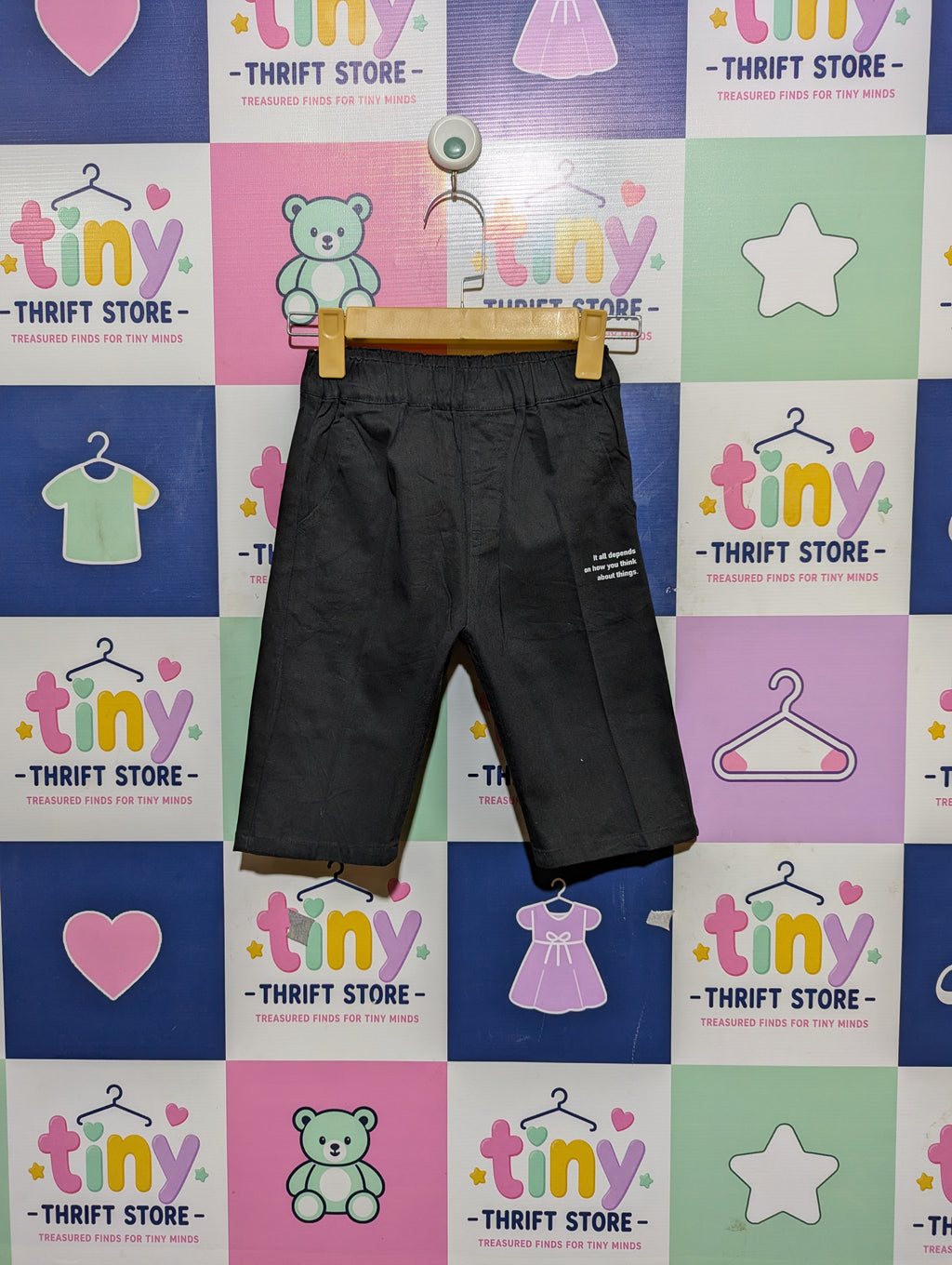 Boys Charcoal Casual Shorts - Size 130 CM (Estimated Age 8 Years) AB2