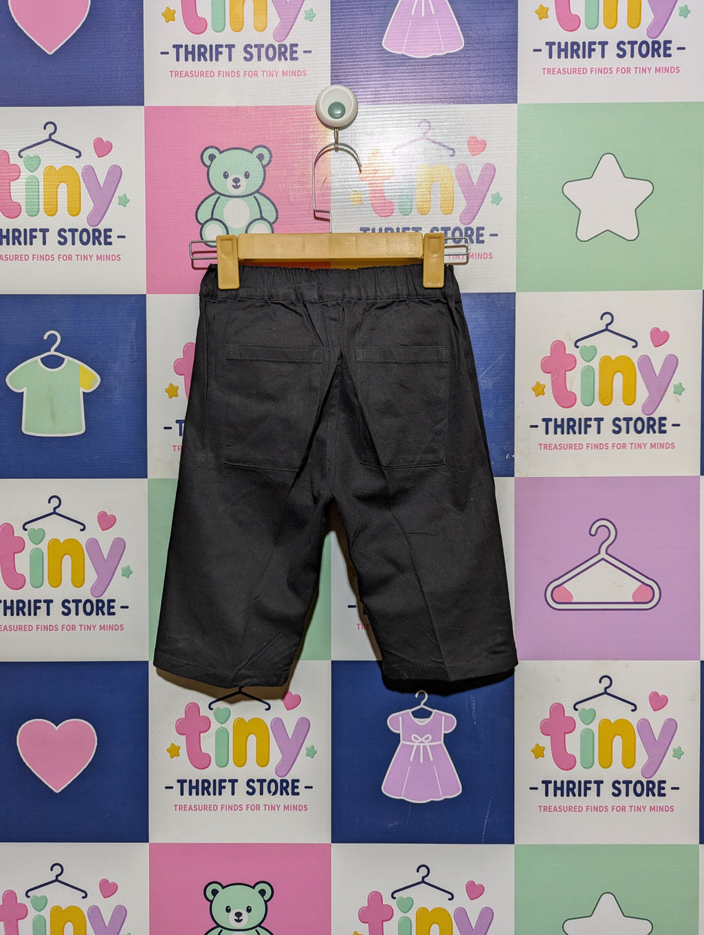 Boys Charcoal Casual Shorts - Size 130 CM (Estimated Age 8 Years) AB2