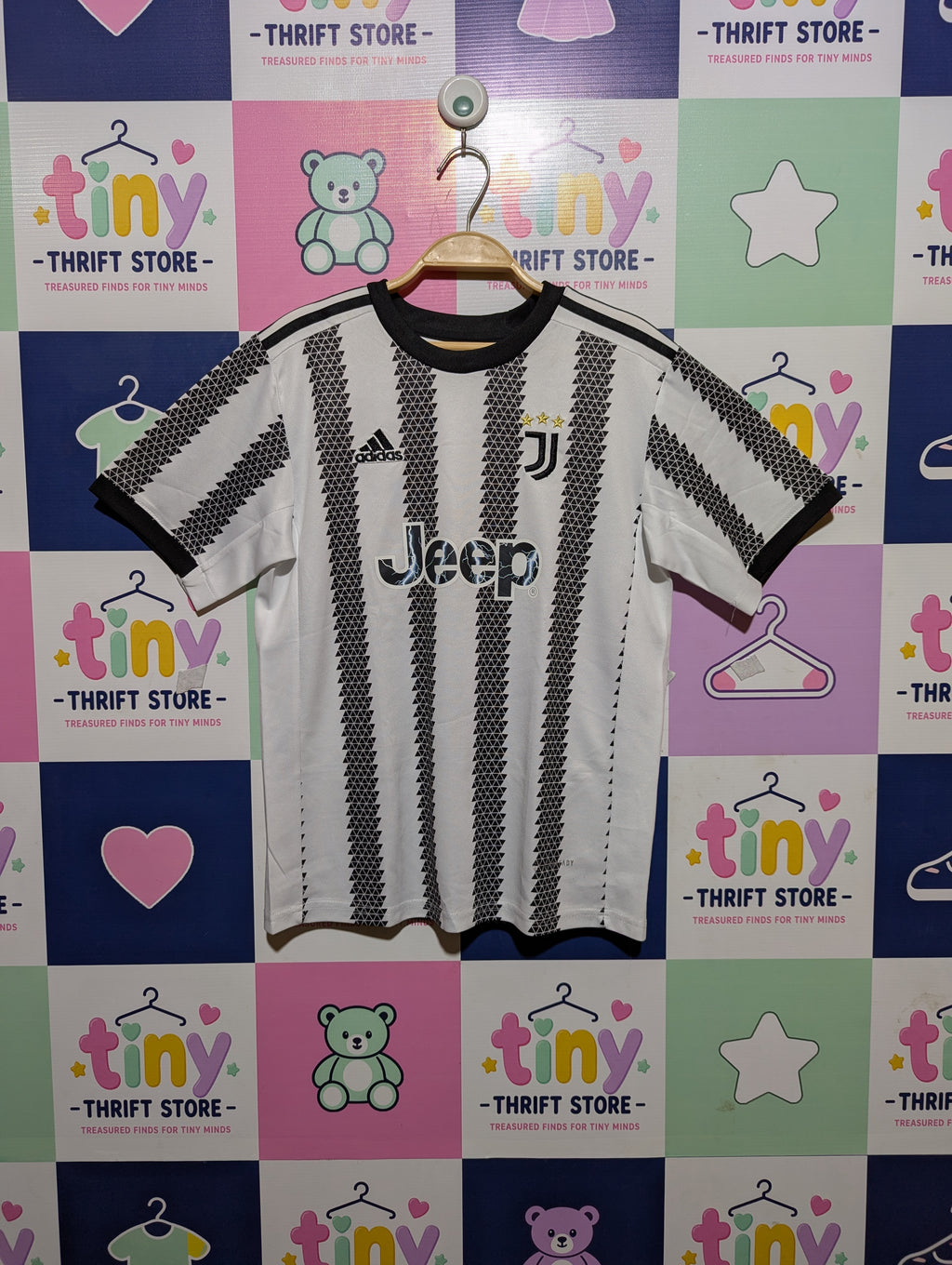 Adidas Juventus Boys "Pogba 10" Soccer Jersey - Size 28, Estimated Age 8 Years AB2